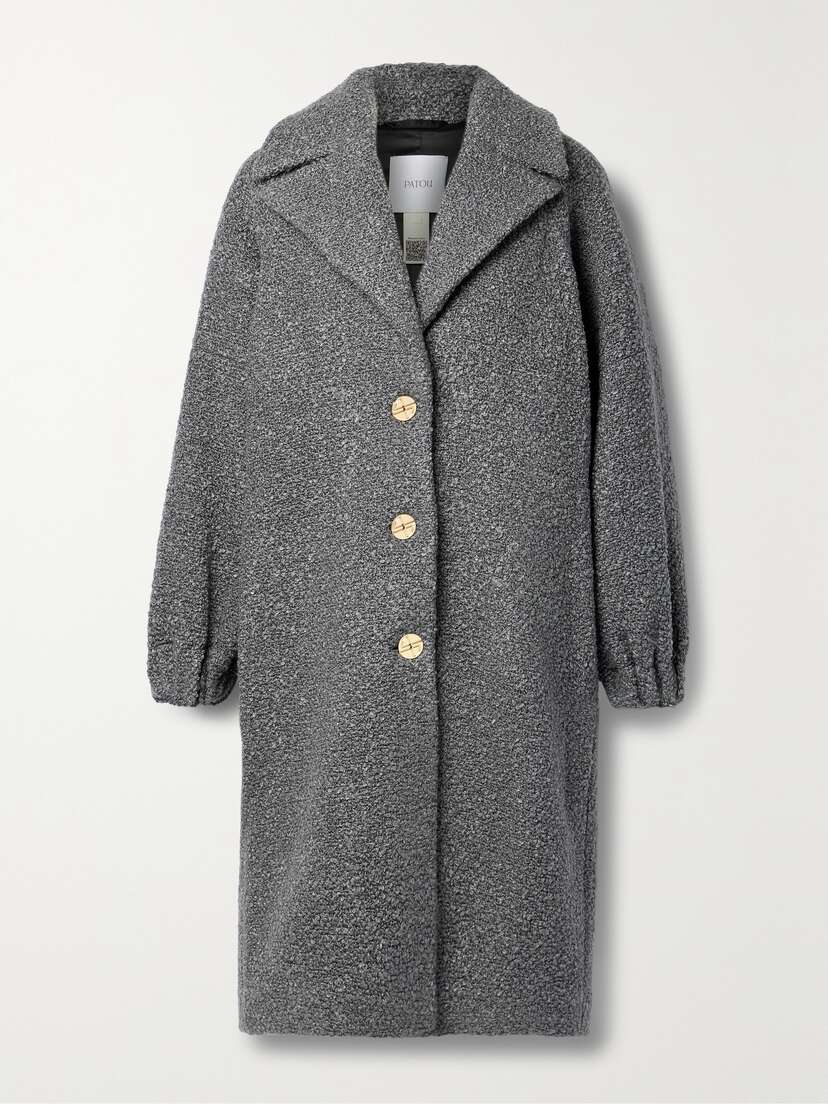 Patou Elliptic Wool-blend Bouclé Coat
