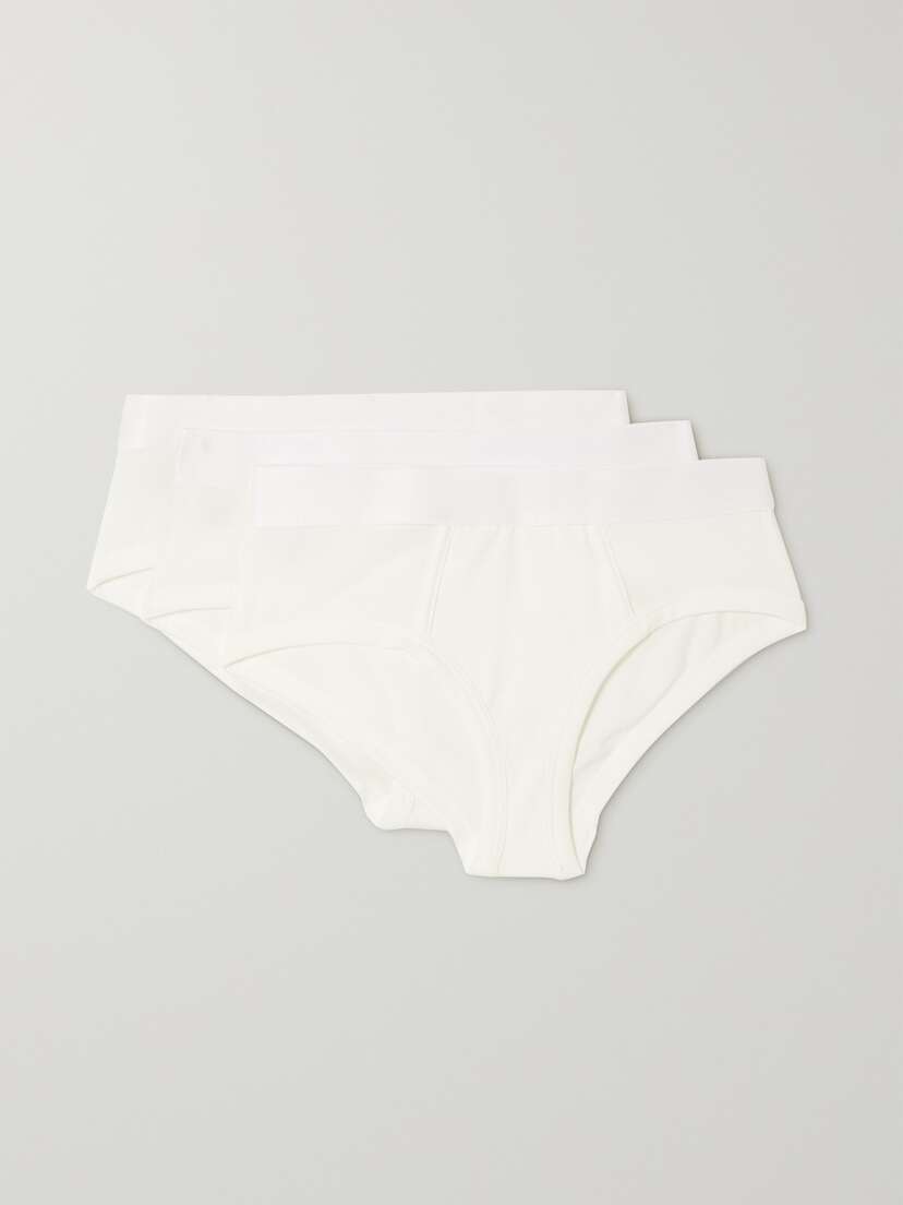 CDLP + Net Sustain Set Of Three Stretch-tencel™ Lyocell Briefs