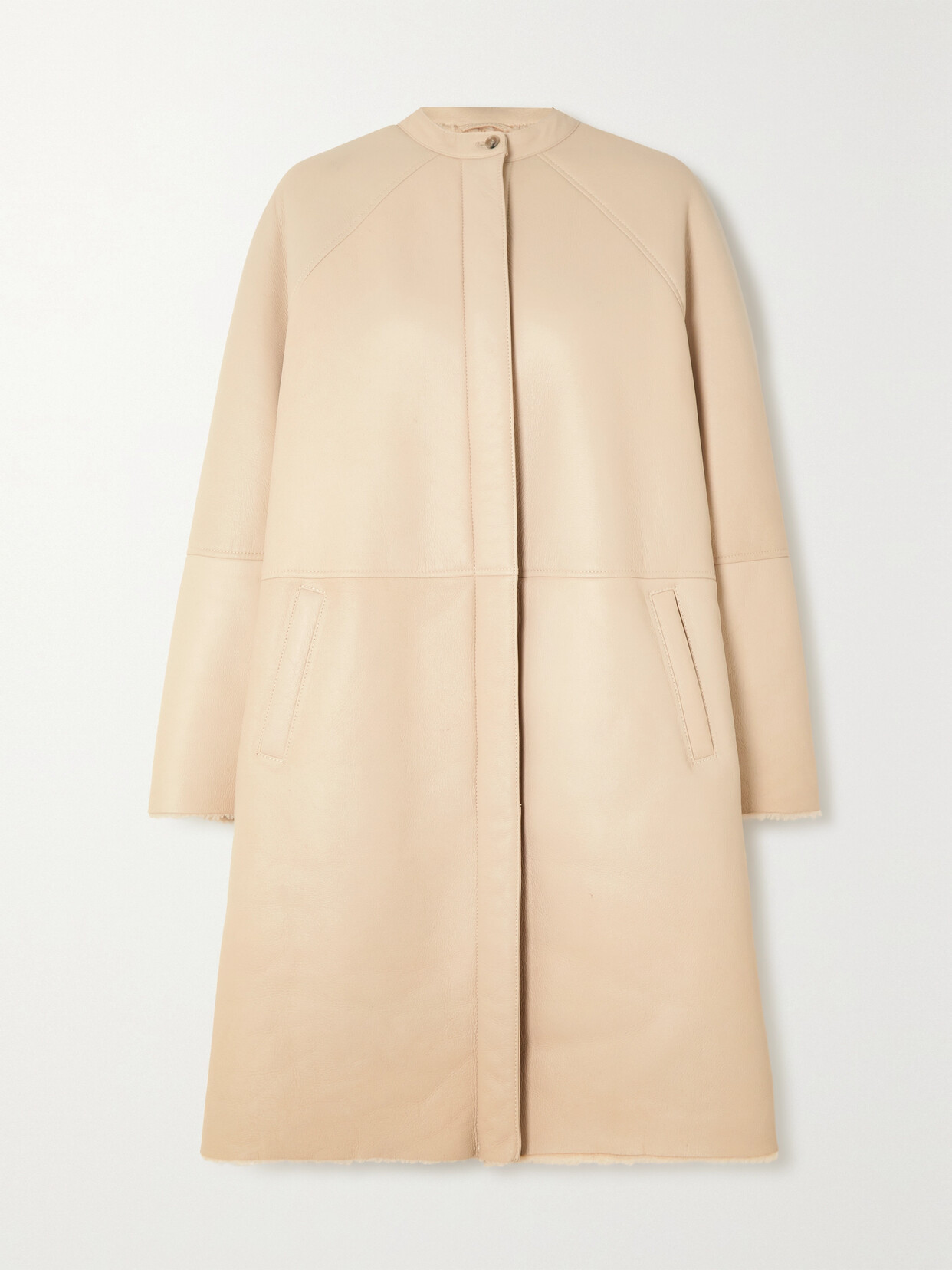 LOULOU STUDIO + Net Sustain Alabat Shearling Jacket - Ivory