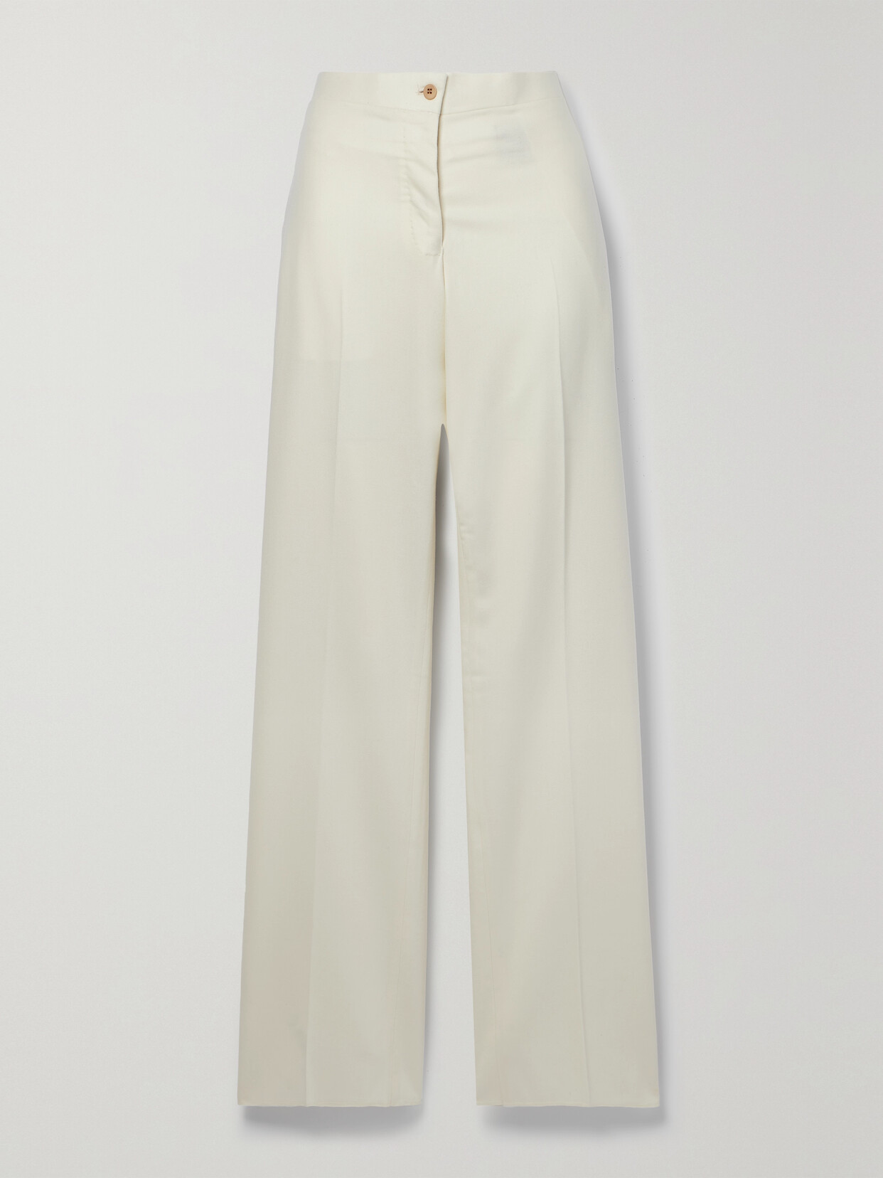 Giuliva Heritage - The Janice Wool-twill Straight-leg Pants - Ivory