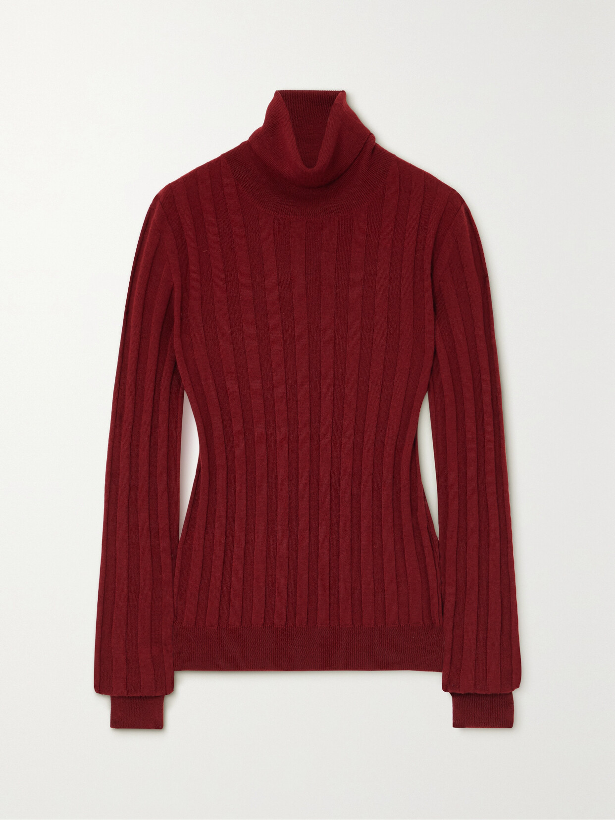 Giuliva Heritage - Matilde Ribbed Cashmere And Silk-blend Turtleneck Sweater - Red