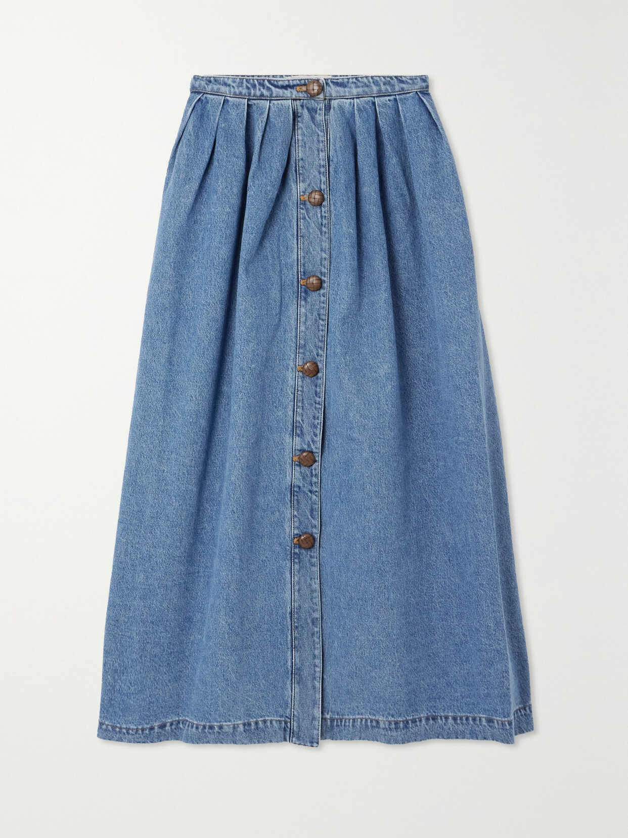 Jason Wu Collection Lilium Denim Midi Skirt - Blue