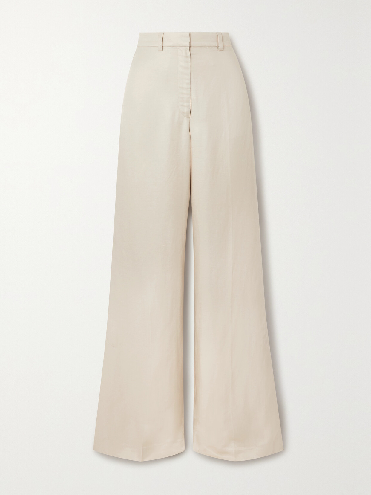 ANINE BING LYRA PLEATED WOVEN WIDE-LEG trousers