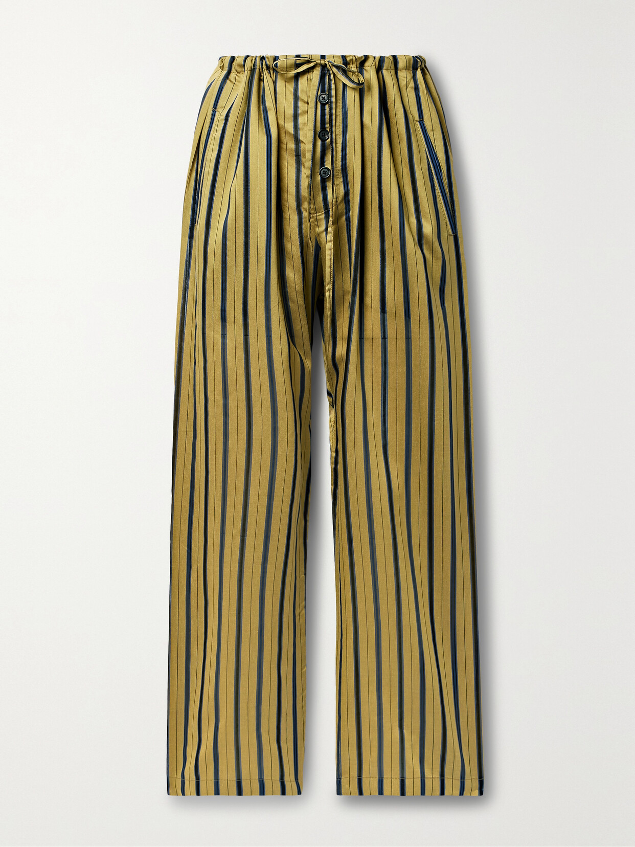 BODE - Alumnio Striped Jacquard Pants - Yellow