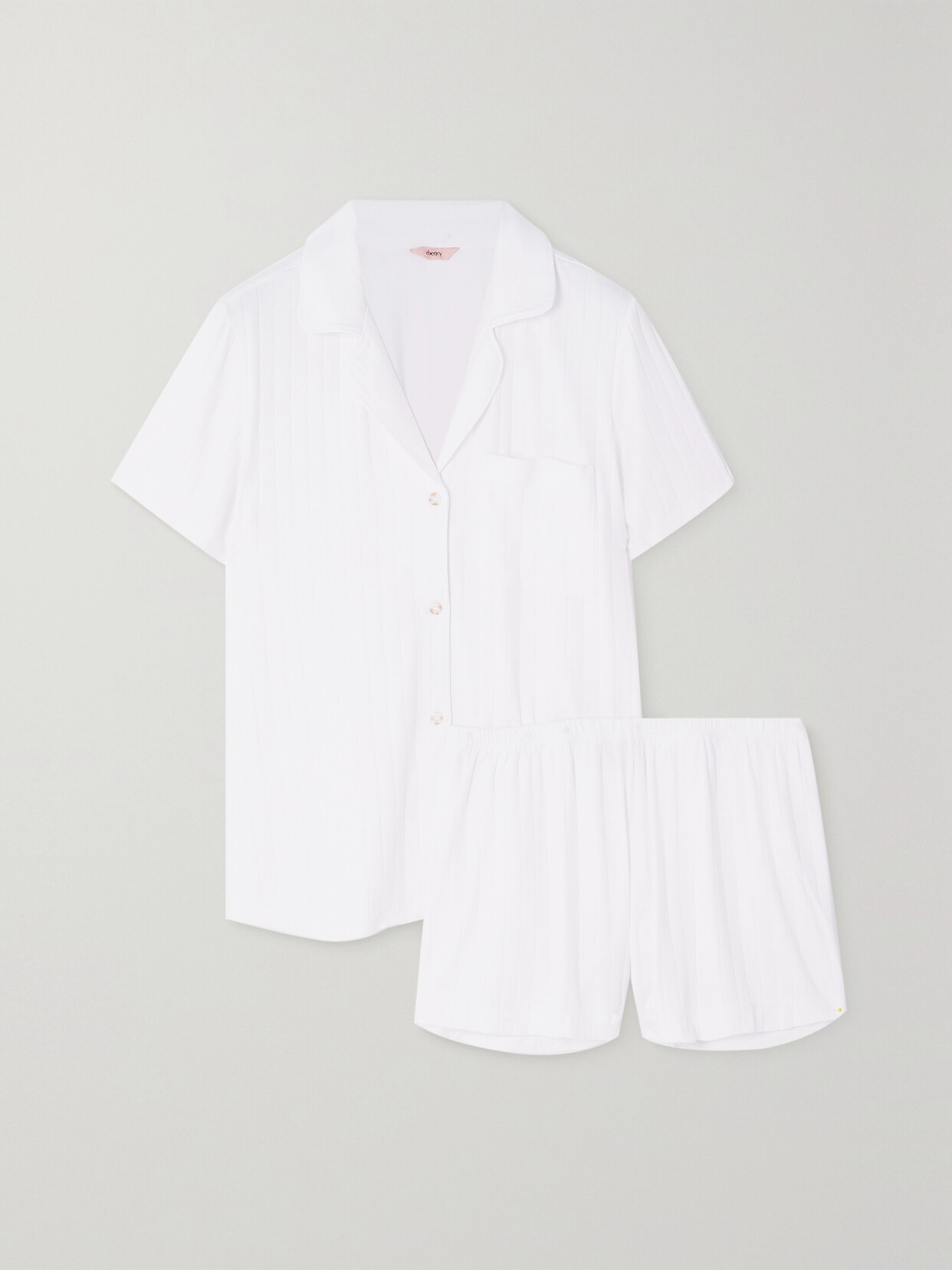 Eberjey - + Net Sustain Gisele Ribbed Stretch-tencel Modal Pajama Set - White