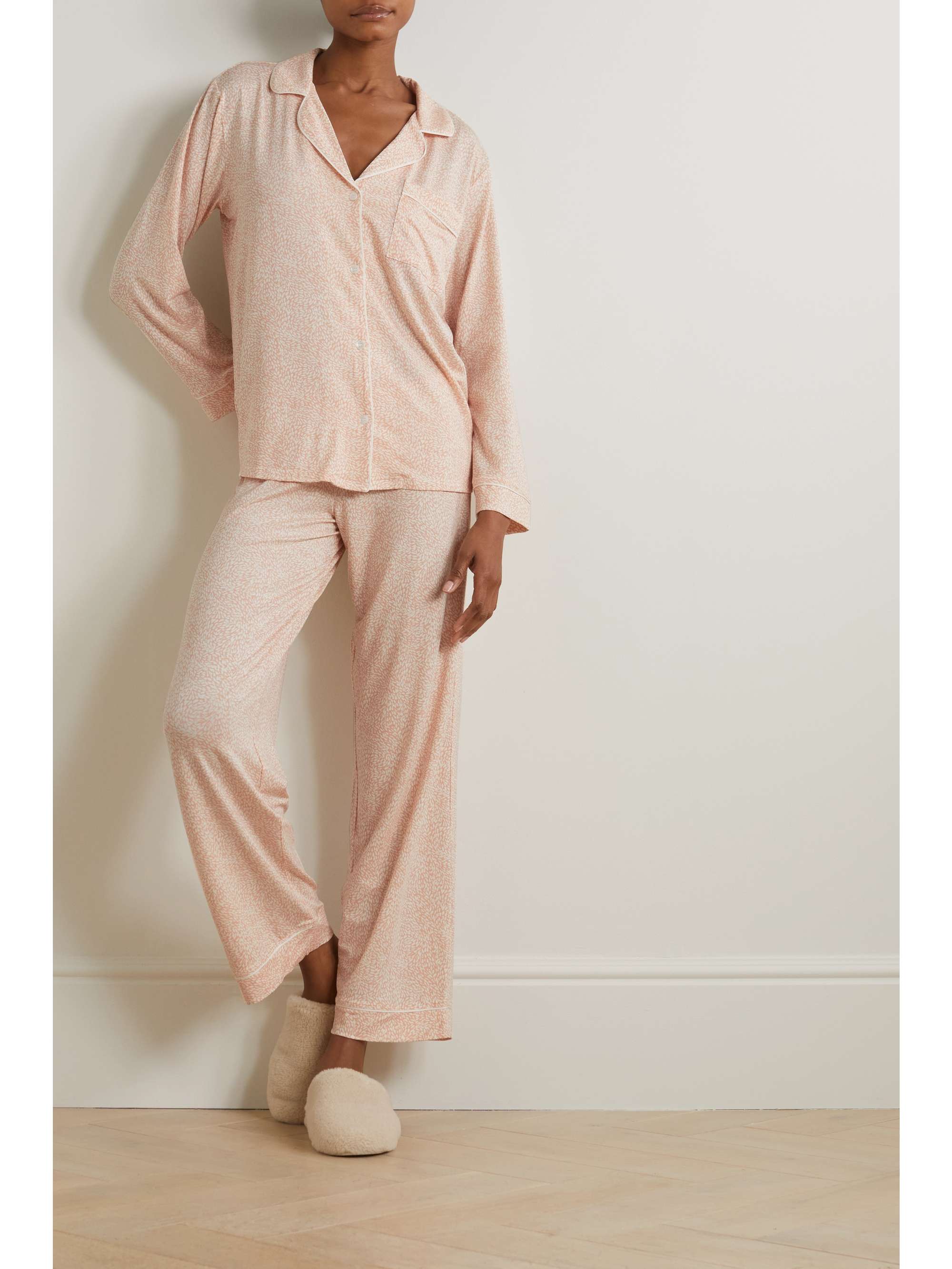 EBERJEY Gisele floral-print stretch-modal pajama set
