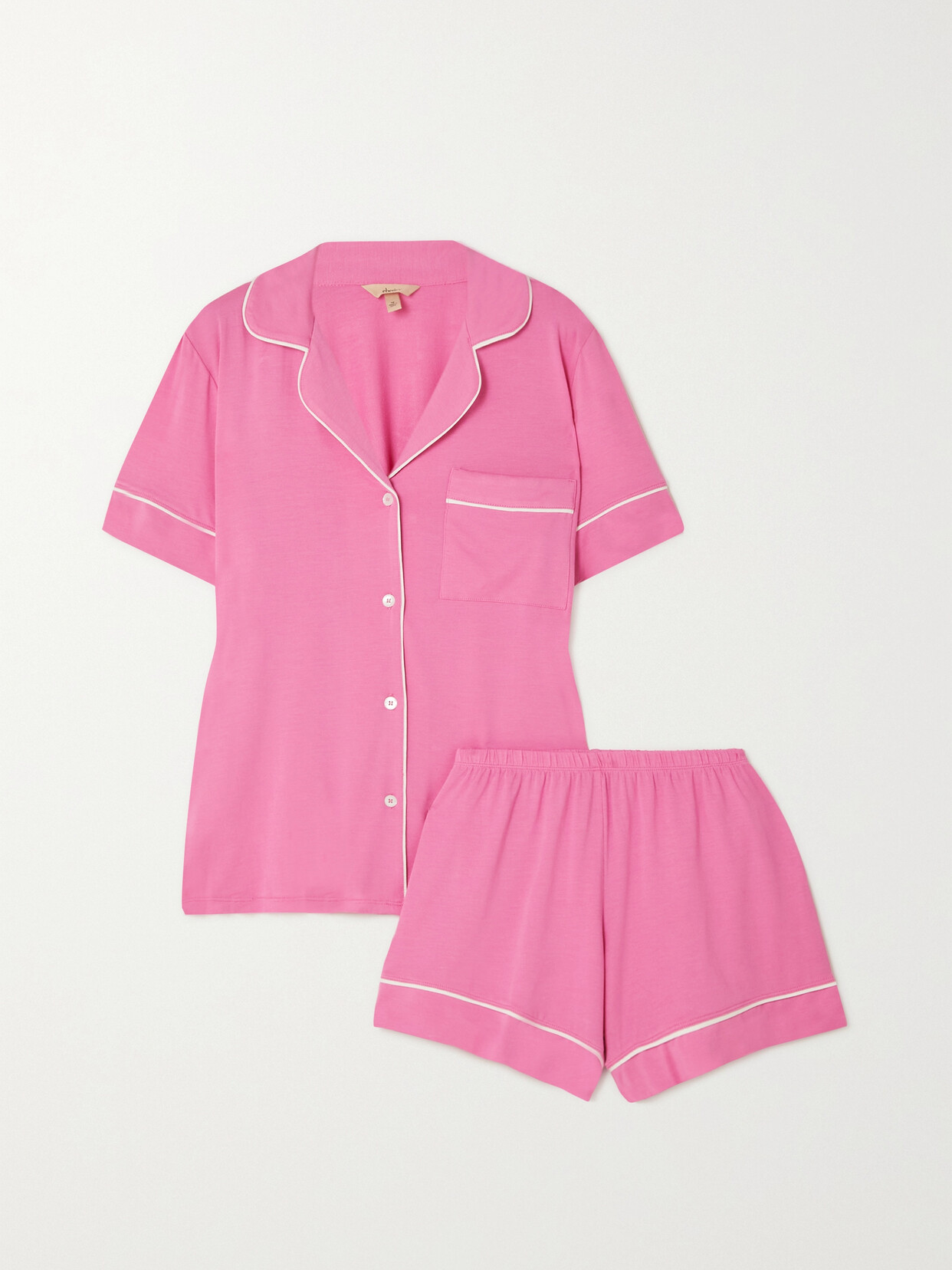 Eberjey Gisele Stretch-tencel Modal Pajama Set In Pink