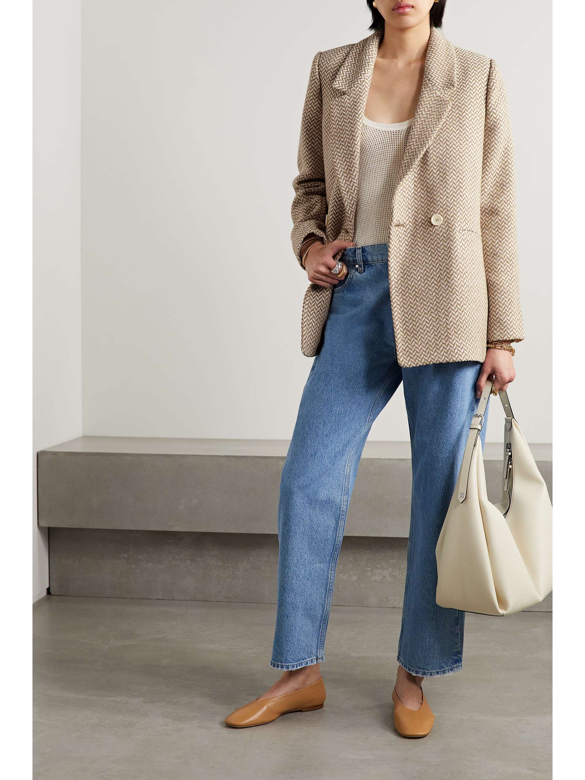 Anine bing herringbone blazer sale