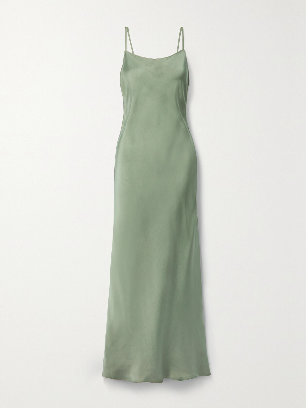 ANINE BING CHLOE SILK-SATIN MAXI DRESS