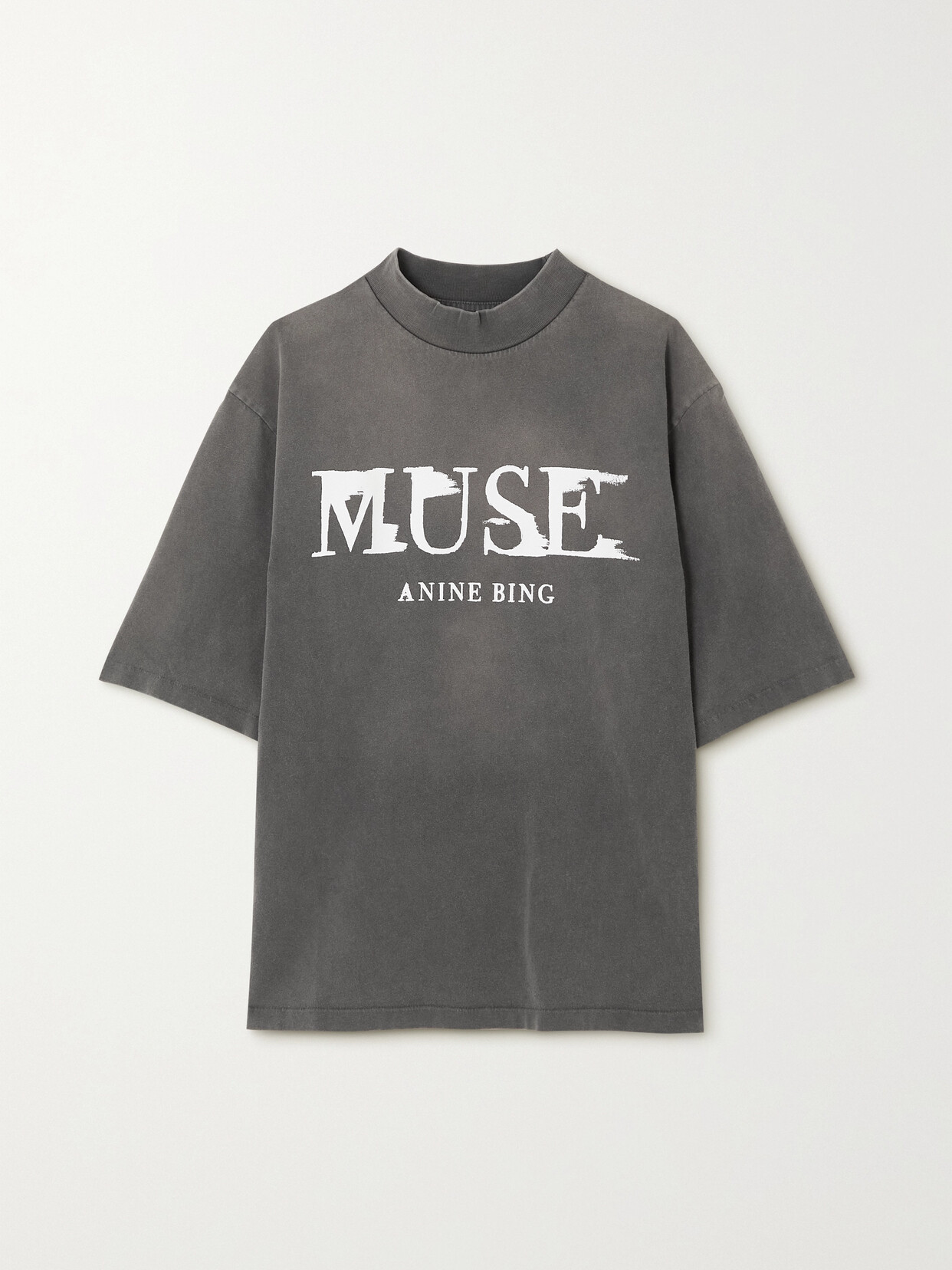 ANINE BING WES OVERSIZED PRINTED ORGANIC COTTON-JERSEY T-SHIRT