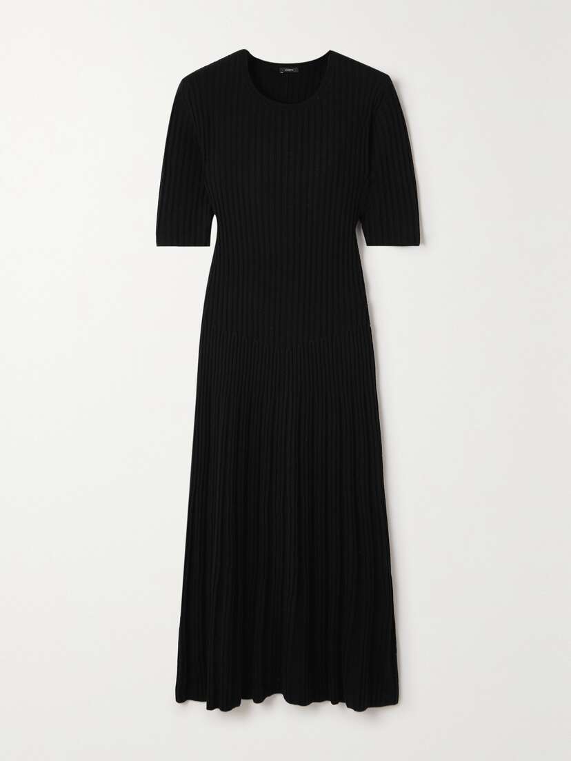 Joseph Ribbed Merino Wool Midi Dress