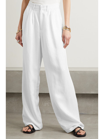 ANINE BING Carrie twill straight-leg pants
