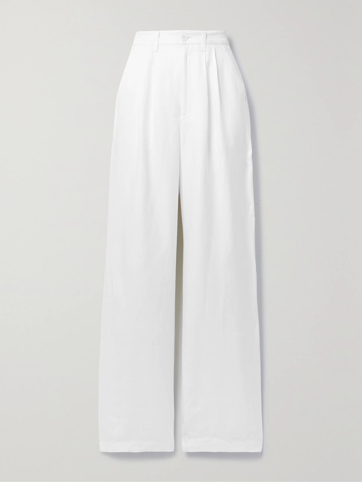 Anine Bing - Carrie Twill Straight-leg Pants - White