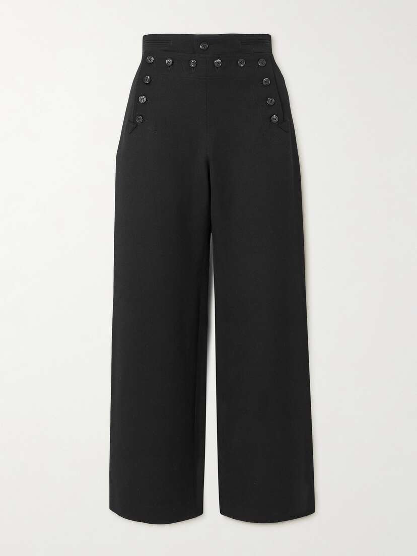 BODE Sailor Wool-twill Wide-leg Pants