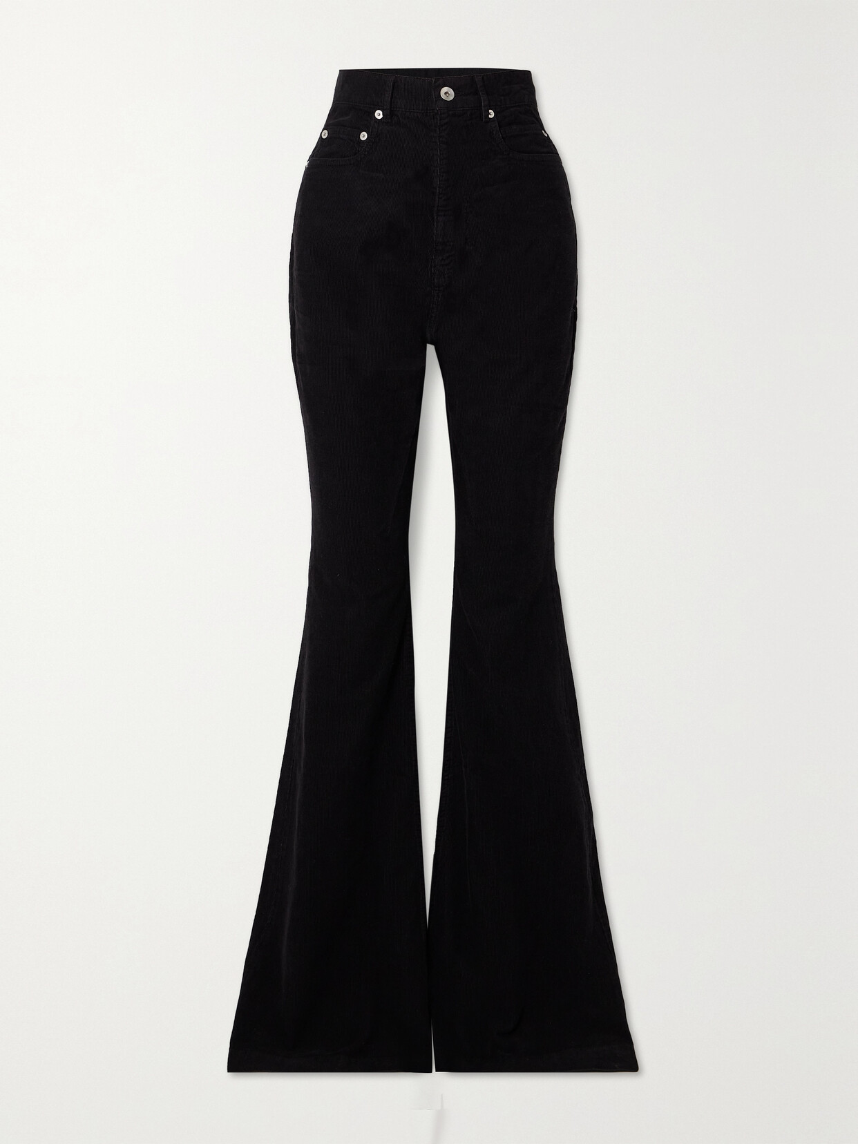 Rick Owens Bolan Corduroy Flared Pants - Black