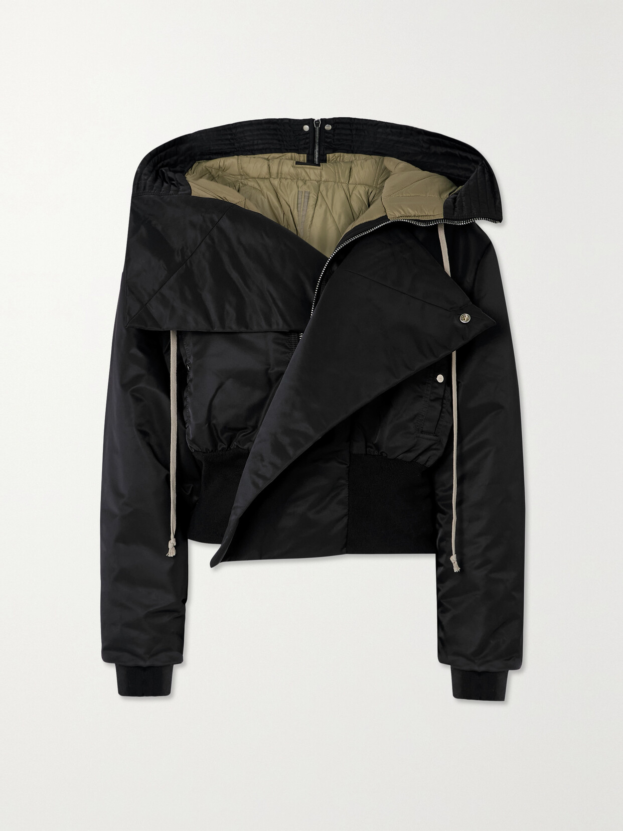 Rick Owens Alice Padded Shell Jacket In Black