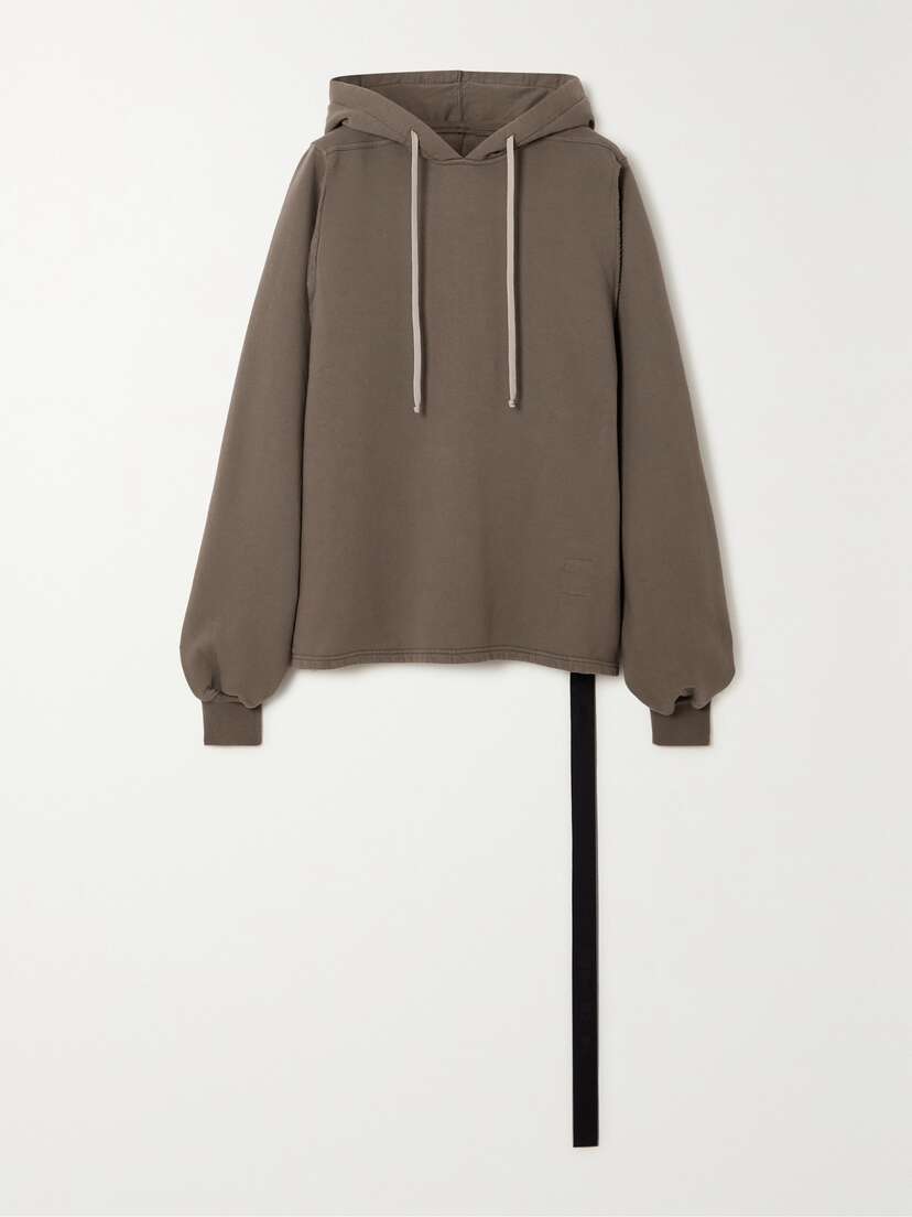 Rick Owens Drkshdw Convertible Cape-effect Cotton-jersey Hoodie