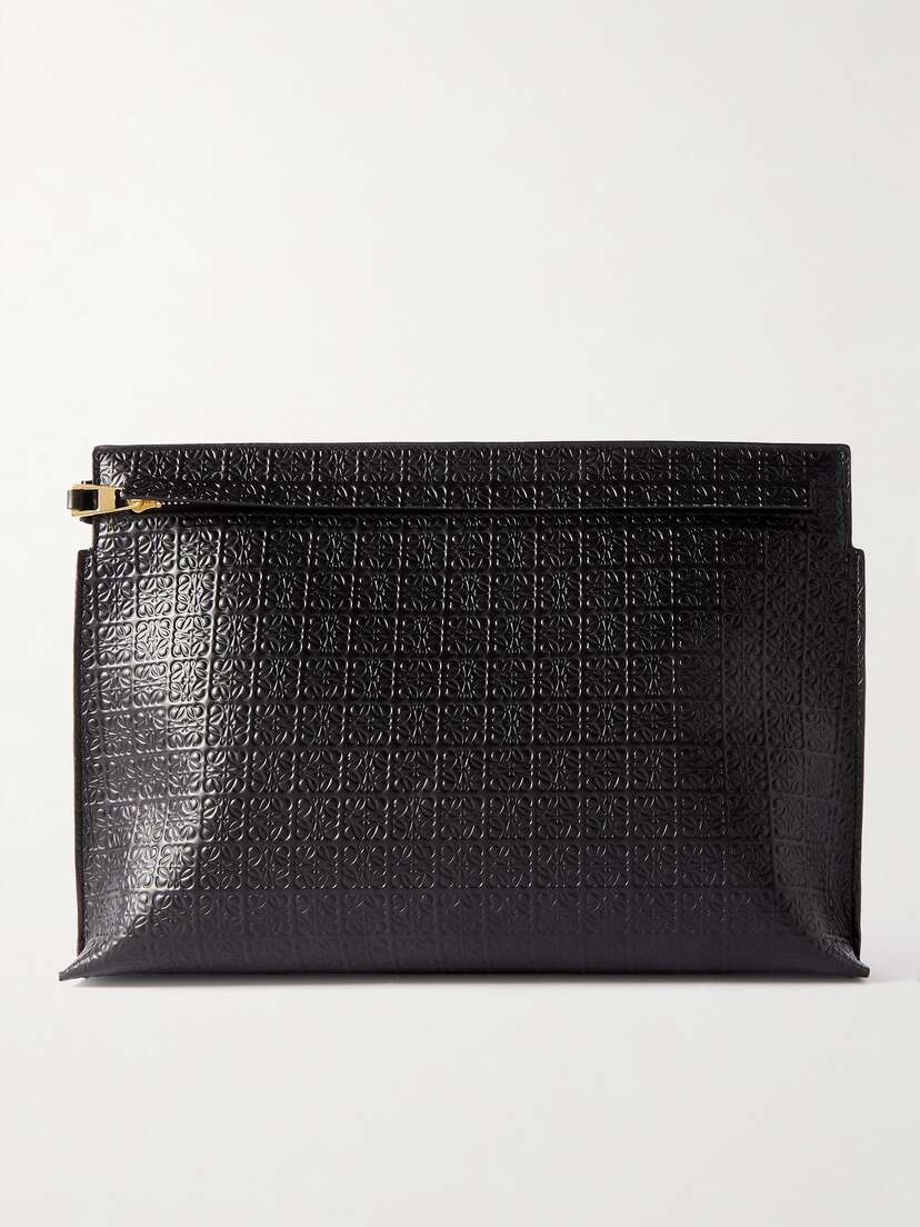 Loewe Repeat Mini Debossed Leather Pouch