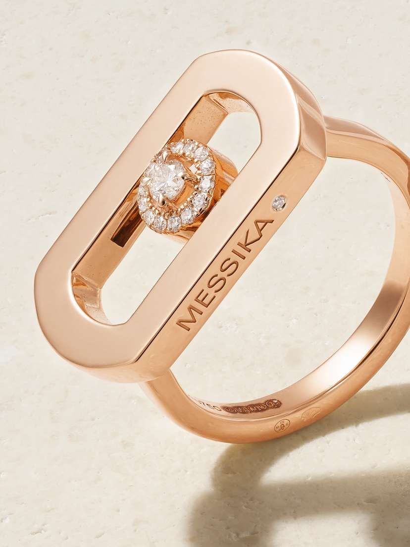 Messika So Move 18-karat Rose Gold Diamond Ring | Thumbnail 4 Messika So Move 18-karat Rose Gold Diamond Ring | Thumbnail 4
