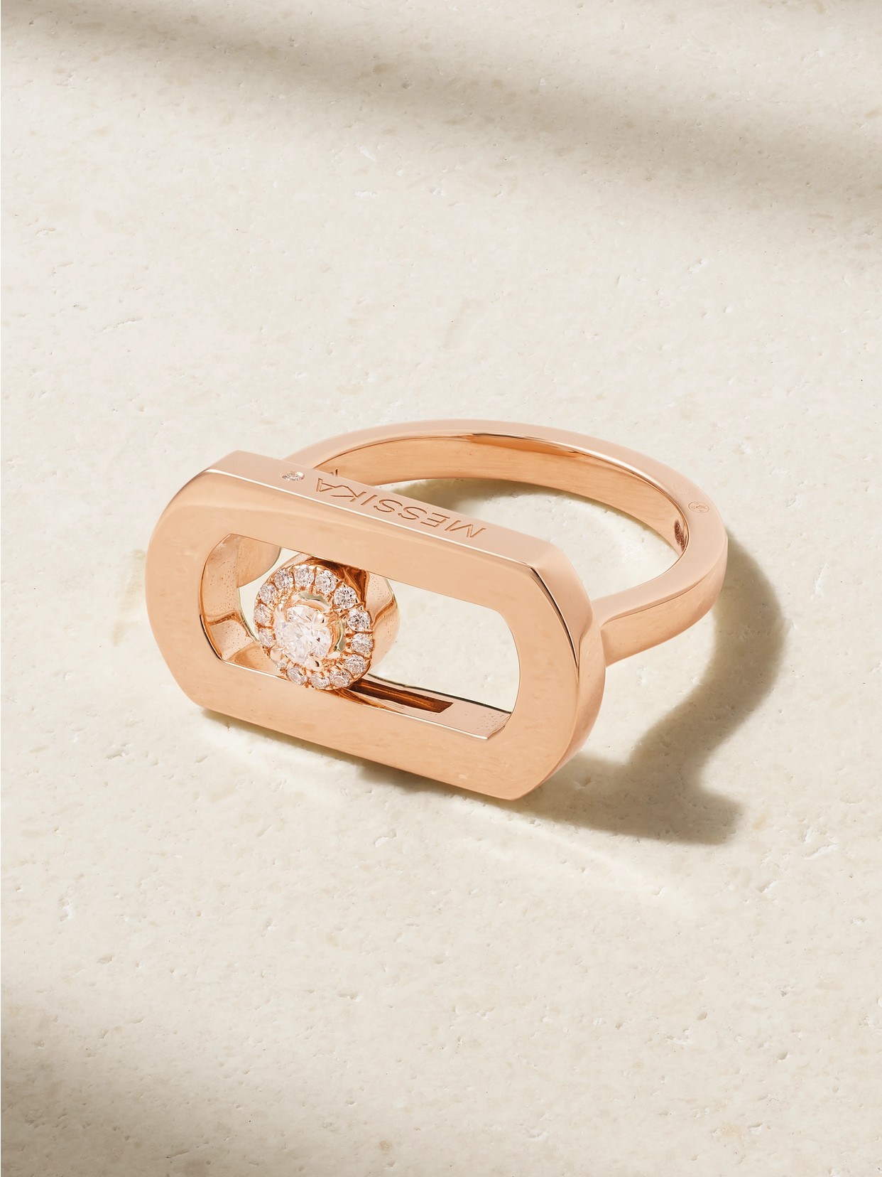 Messika So Move 18-karat Rose Gold Diamond Ring