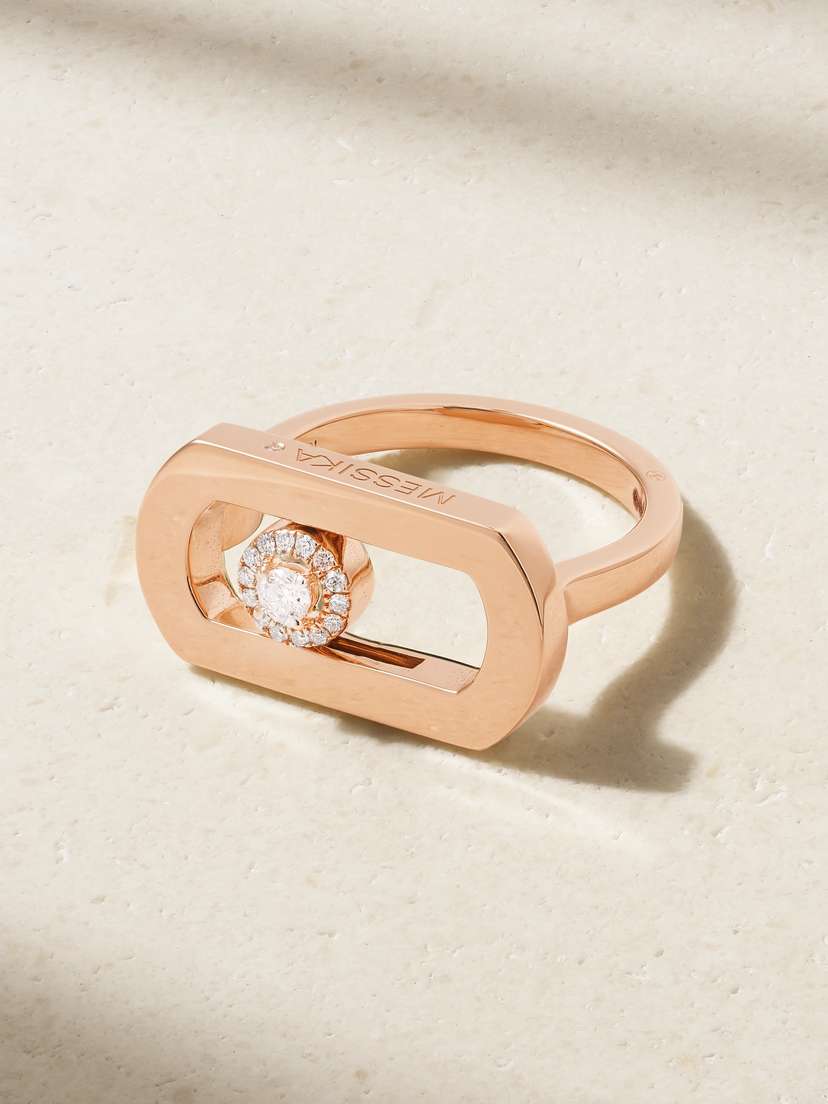 Messika So Move 18-karat Rose Gold Diamond Ring