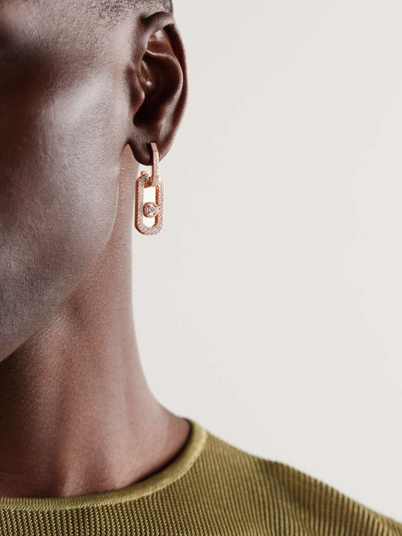 Messika So Move Xl 18-karat Rose Gold Diamond Earrings | Thumbnail 2