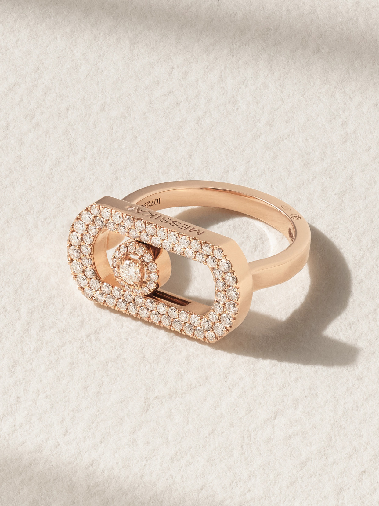 Messika So Move 18-karat Rose Gold Diamond Ring