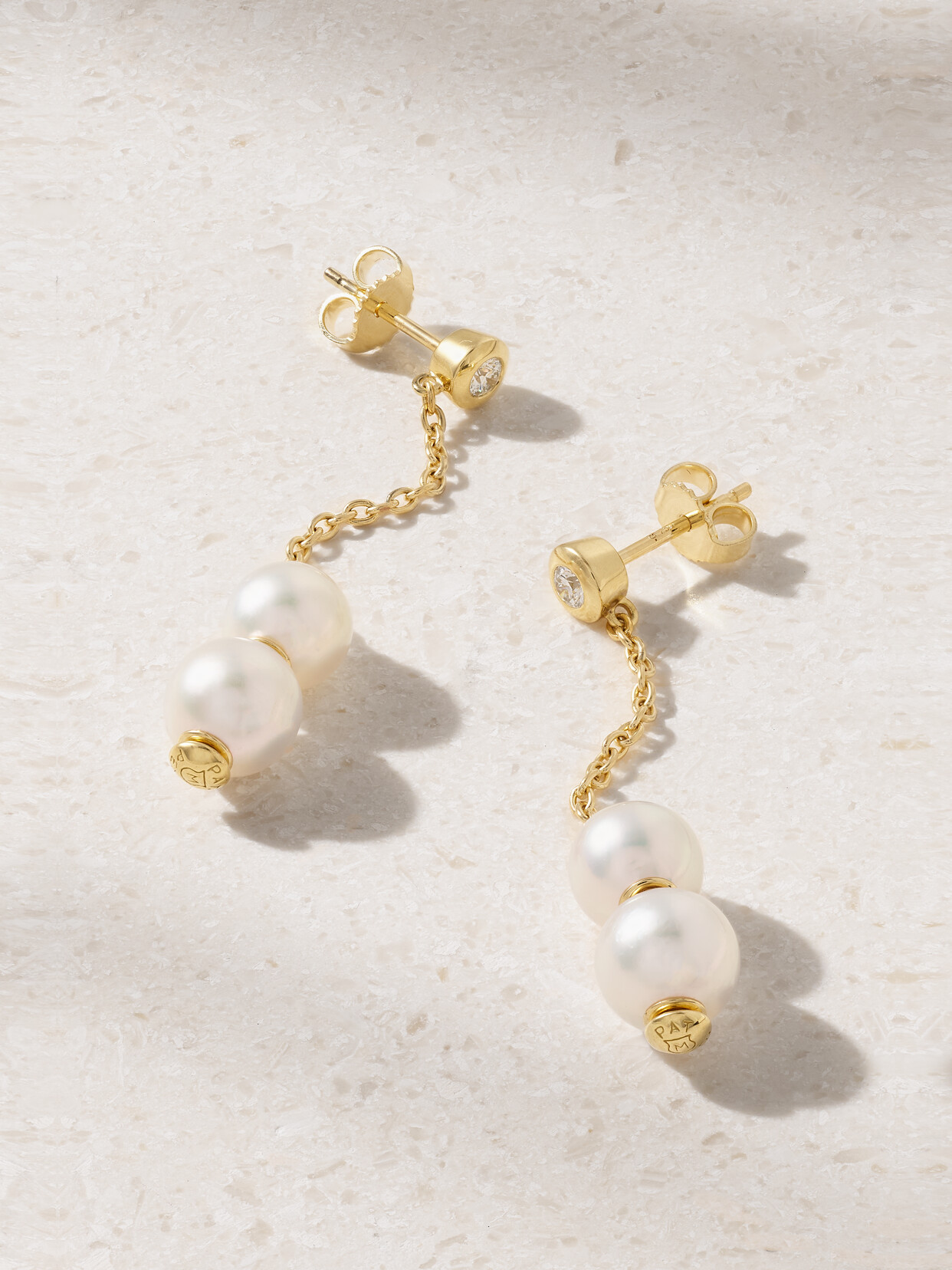 Mikimoto - Pearls In Motion 18-karat Gold, Pearl And Diamond Earrings - One size