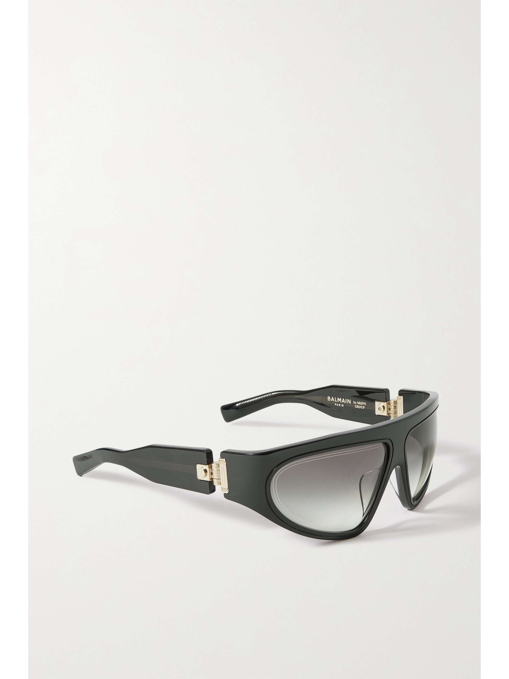 BALMAIN EYEWEAR B-Escape D-frame acetate and gold-tone sunglasses