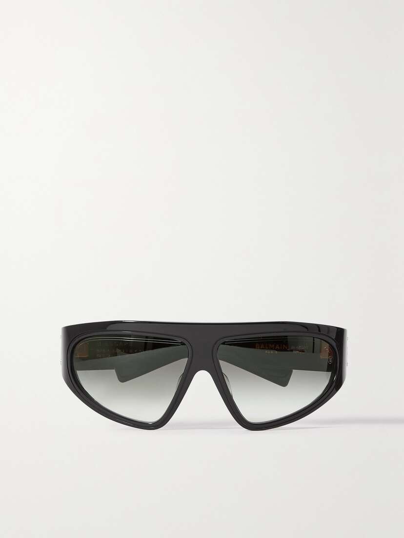 Balmain B-escape D-frame Acetate And Gold-tone Sunglasses