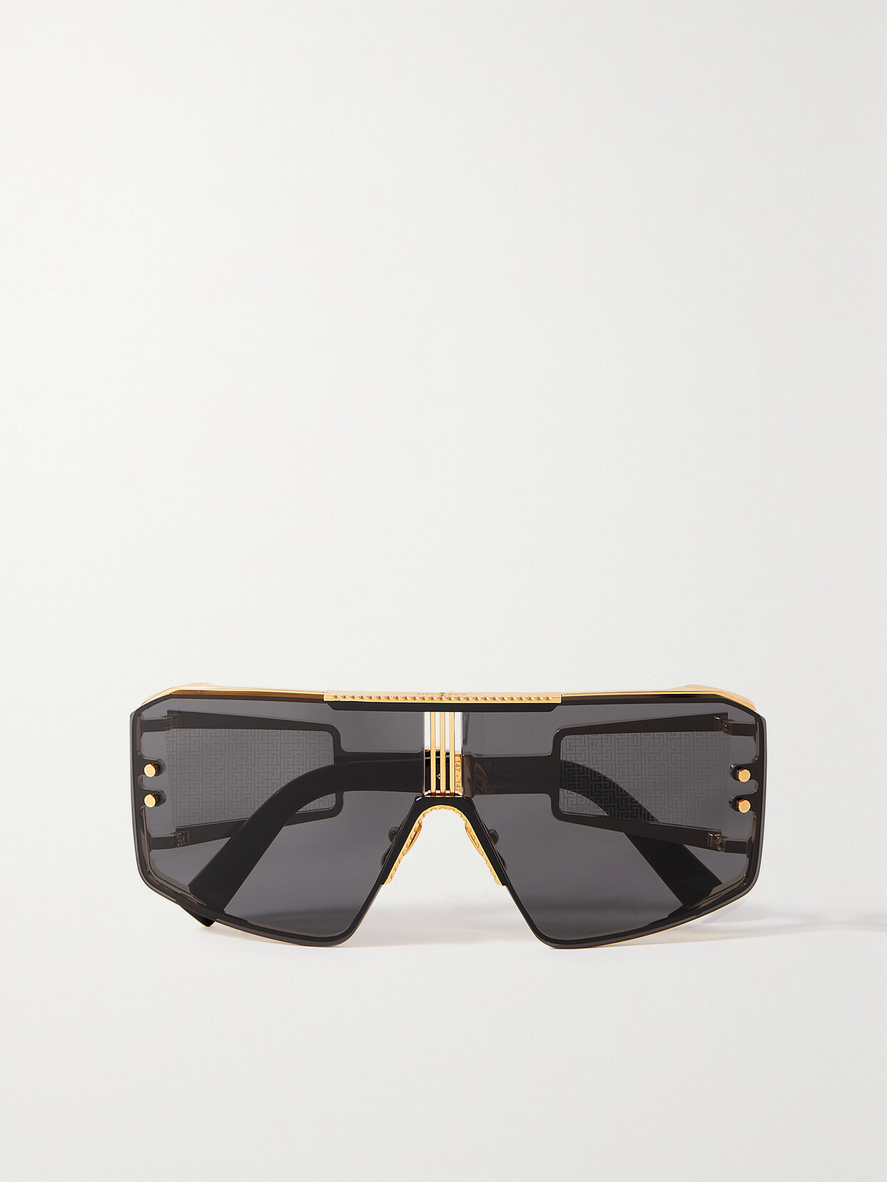 Balmain - Le Masque Oversized D-frame Acetate And Gold-tone Sunglasses - Black