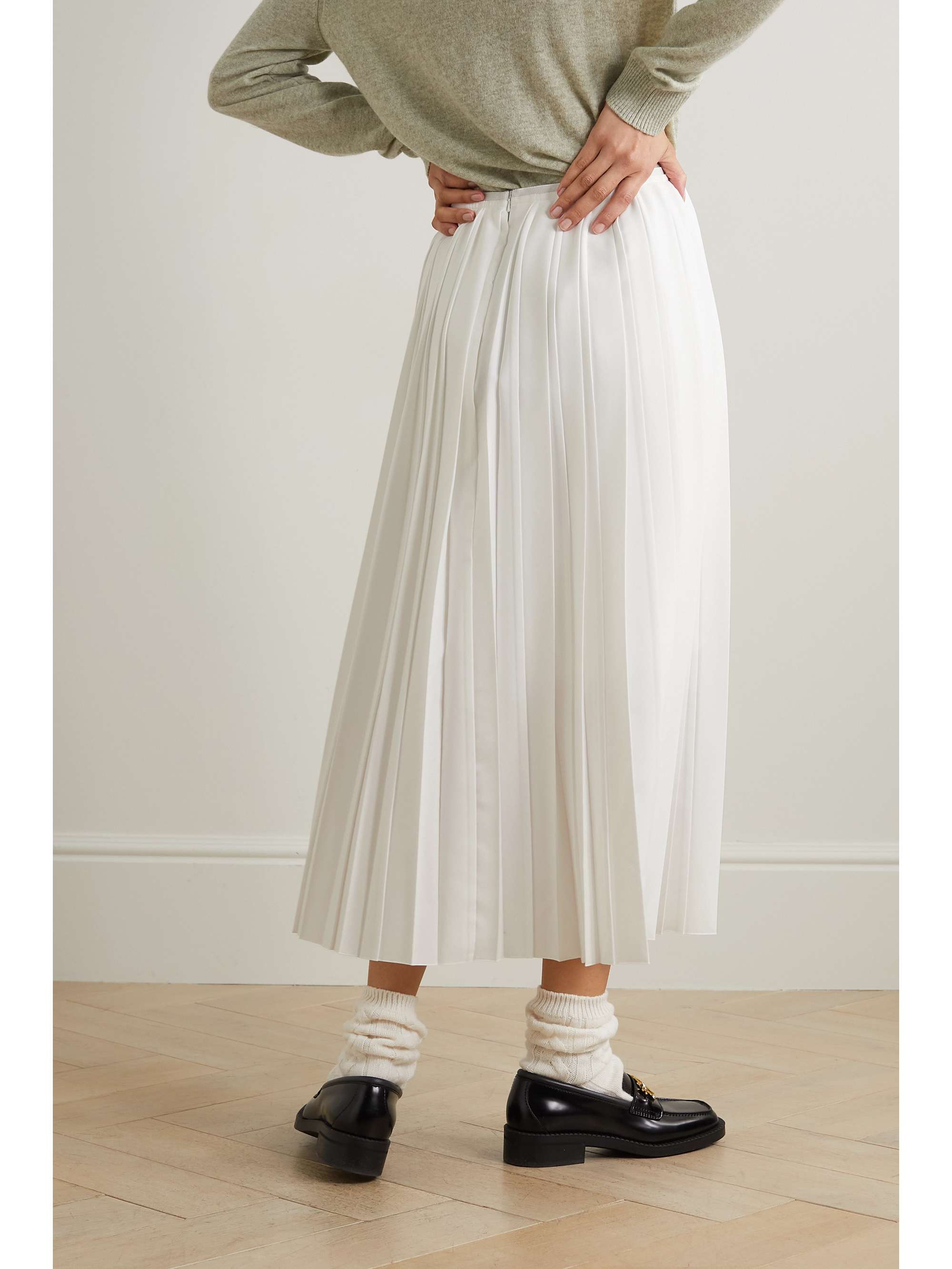 PURDEY Pleated jersey tennis skirt