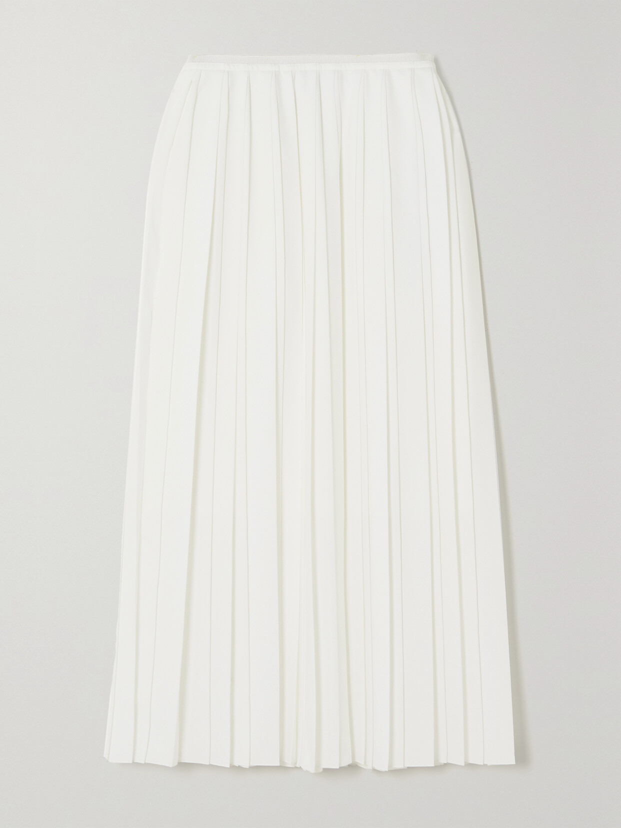 Purdey Pleated Jersey Tennis Skirt In Ivory