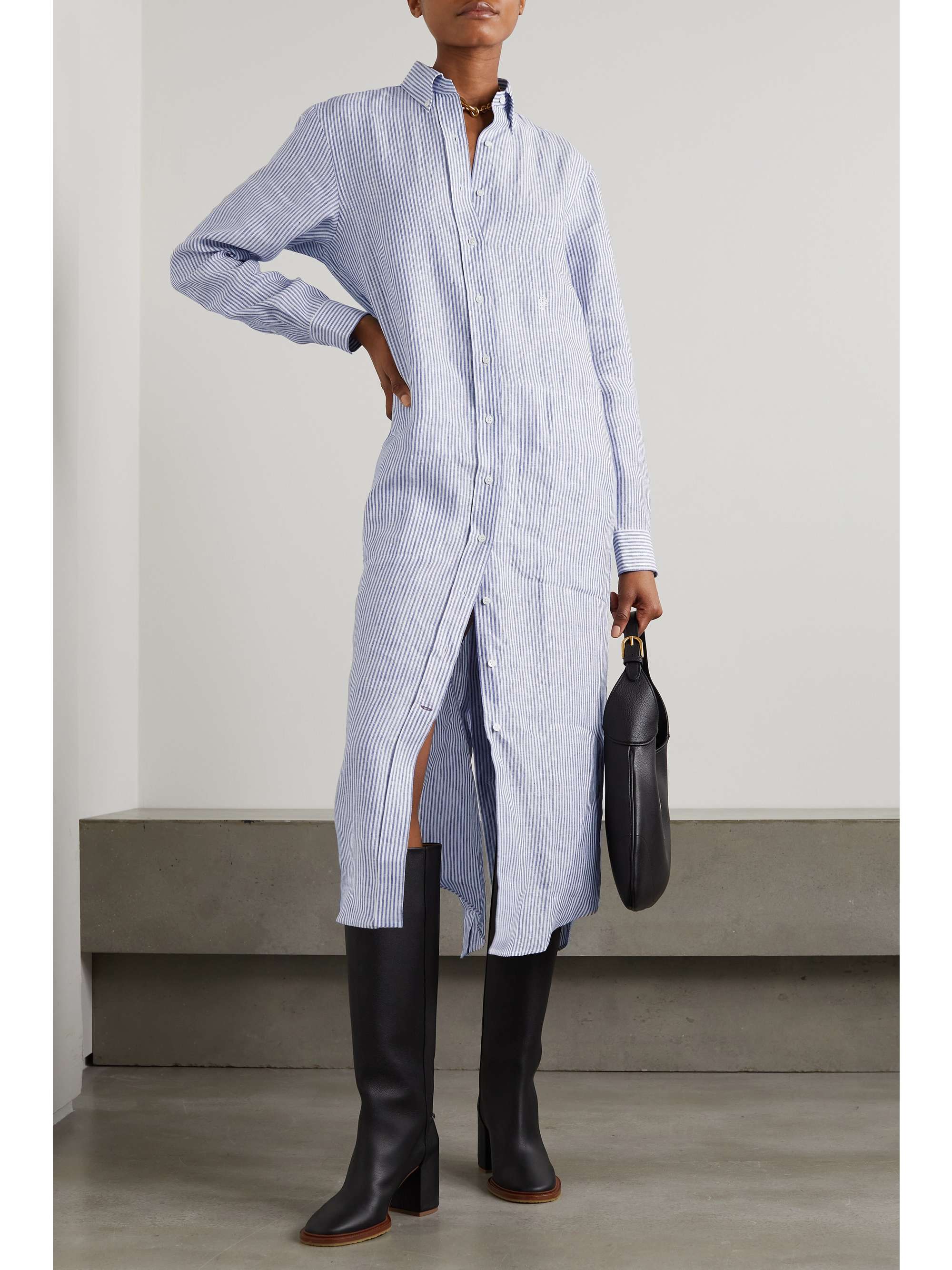 Cotton oxford shirtdress cheap