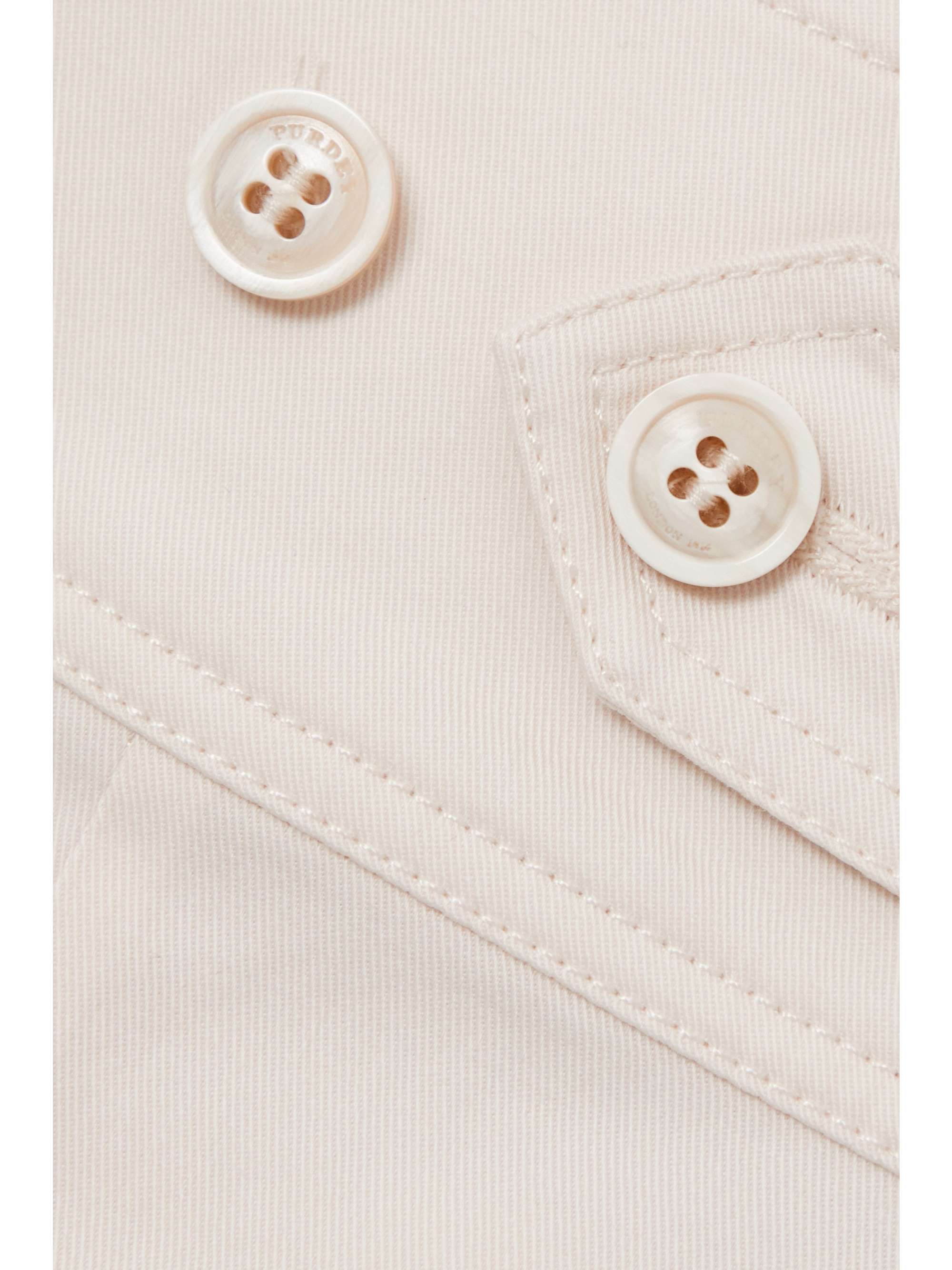 PURDEY Cropped pleated organic cotton-blend twill tapered pants