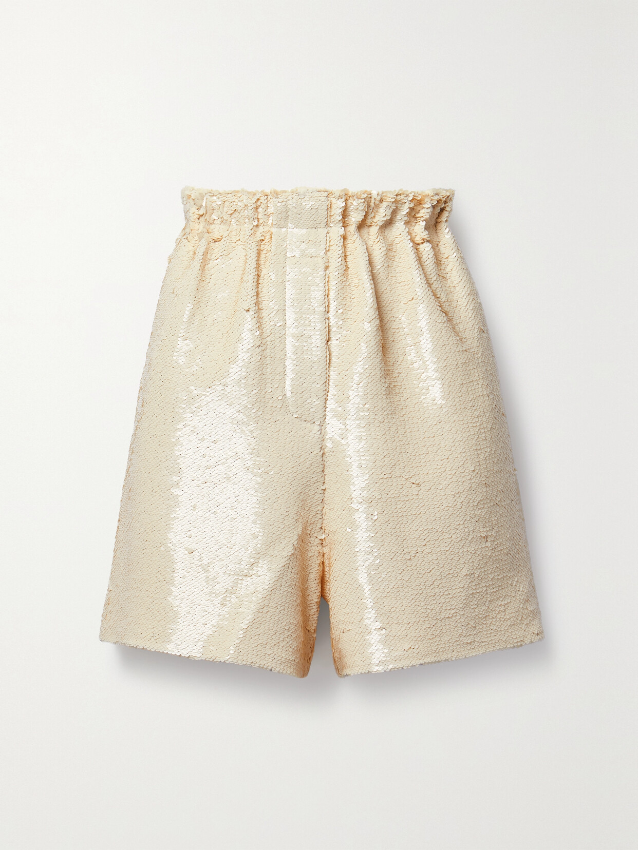 The Frankie Shop Jazz Sequined Tulle Shorts - Cream