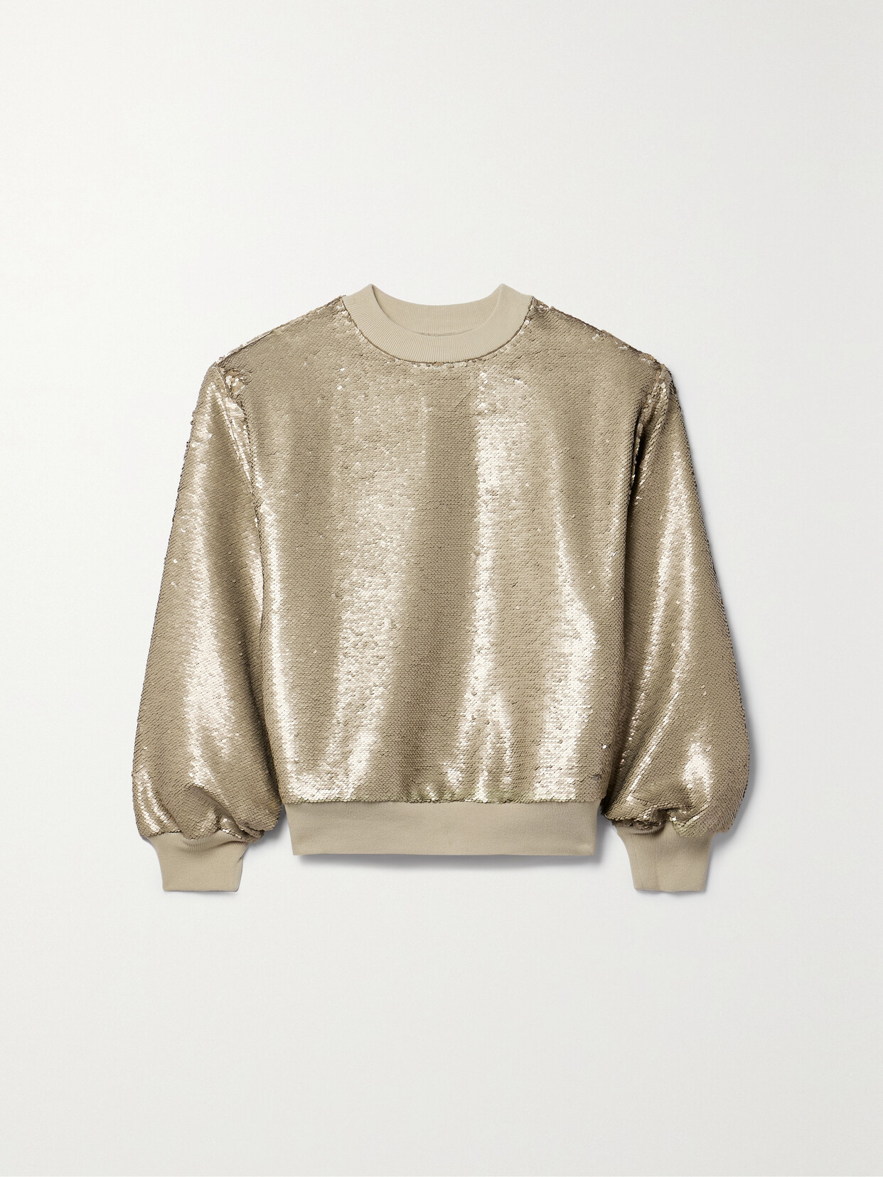 THE FRANKIE SHOP - Metz Sequined Jersey Sweatshirt - Metallic