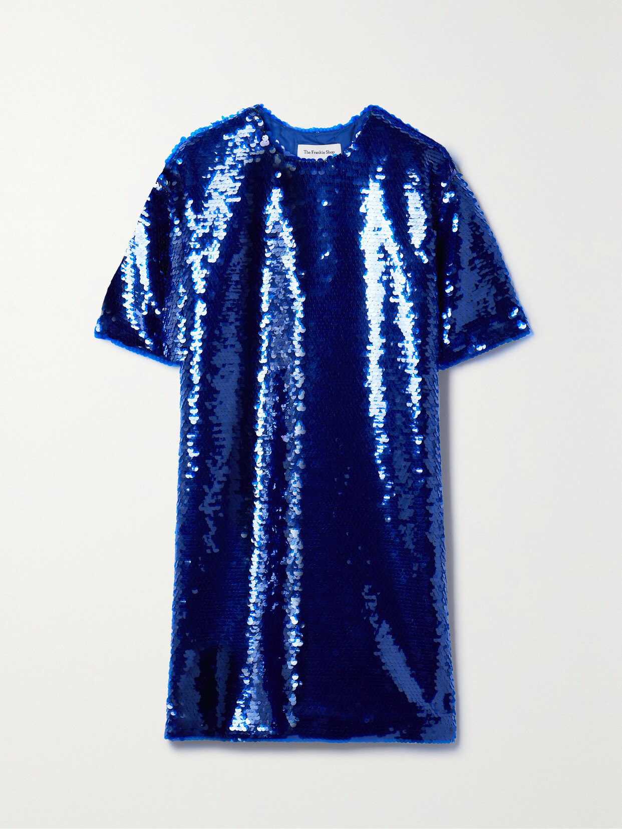 THE FRANKIE SHOP - Riley Sequined Tulle Mini Dress - Blue