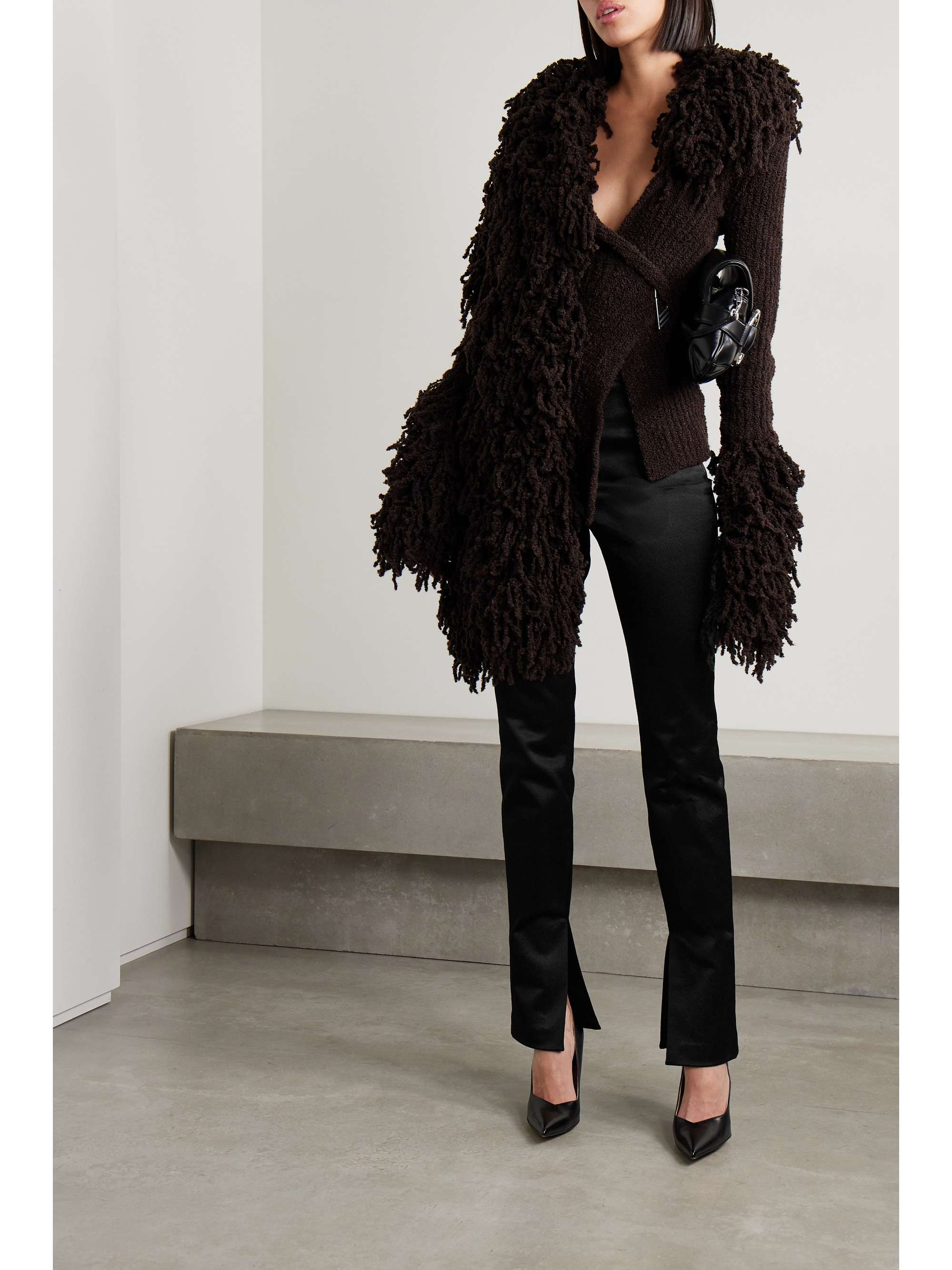 Alexander wang shearling coat top