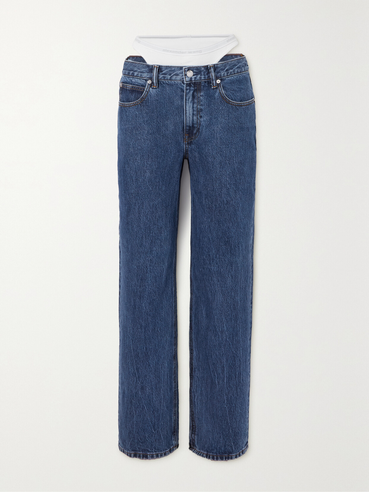 Alexander Wang - Low-rise Straight-leg Jeans - Blue