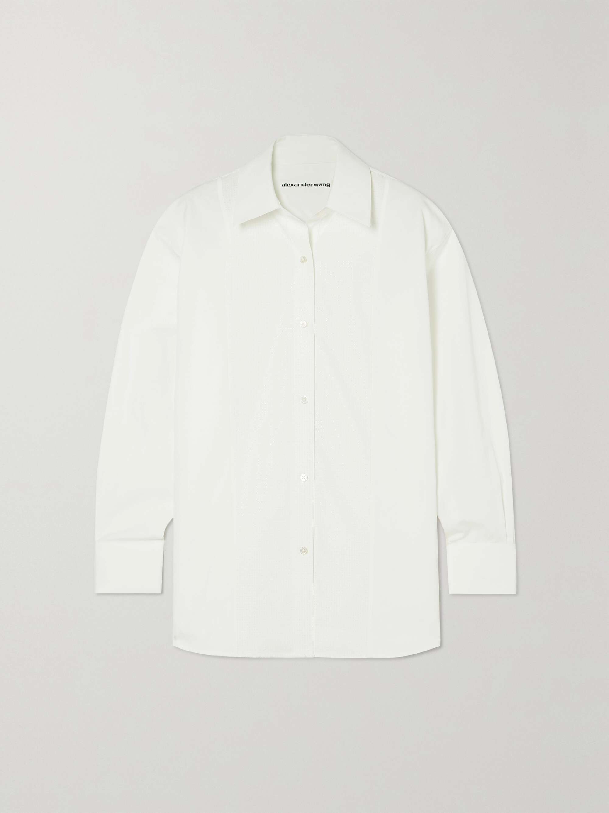 alexander wang crystal embellished shirt