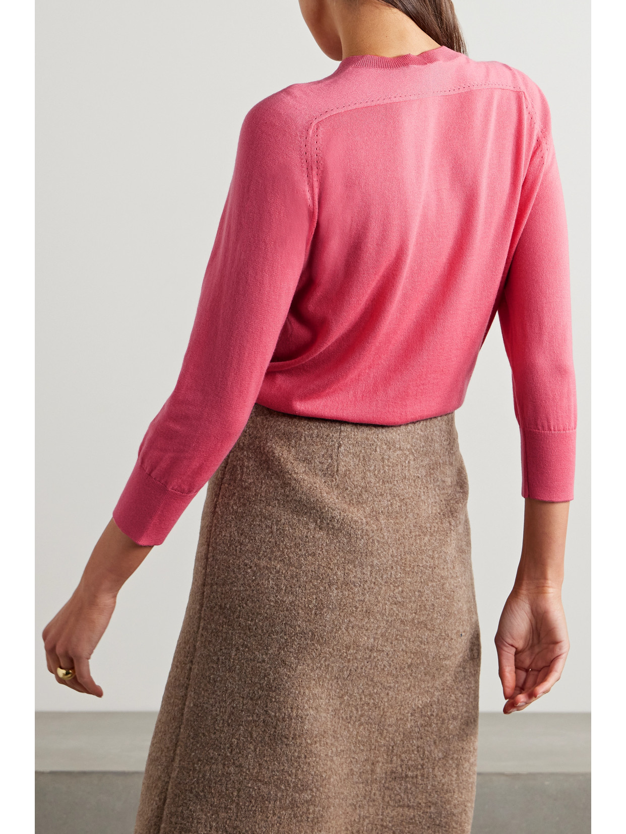 Shop Loro Piana Cashmere Sweater In Pink