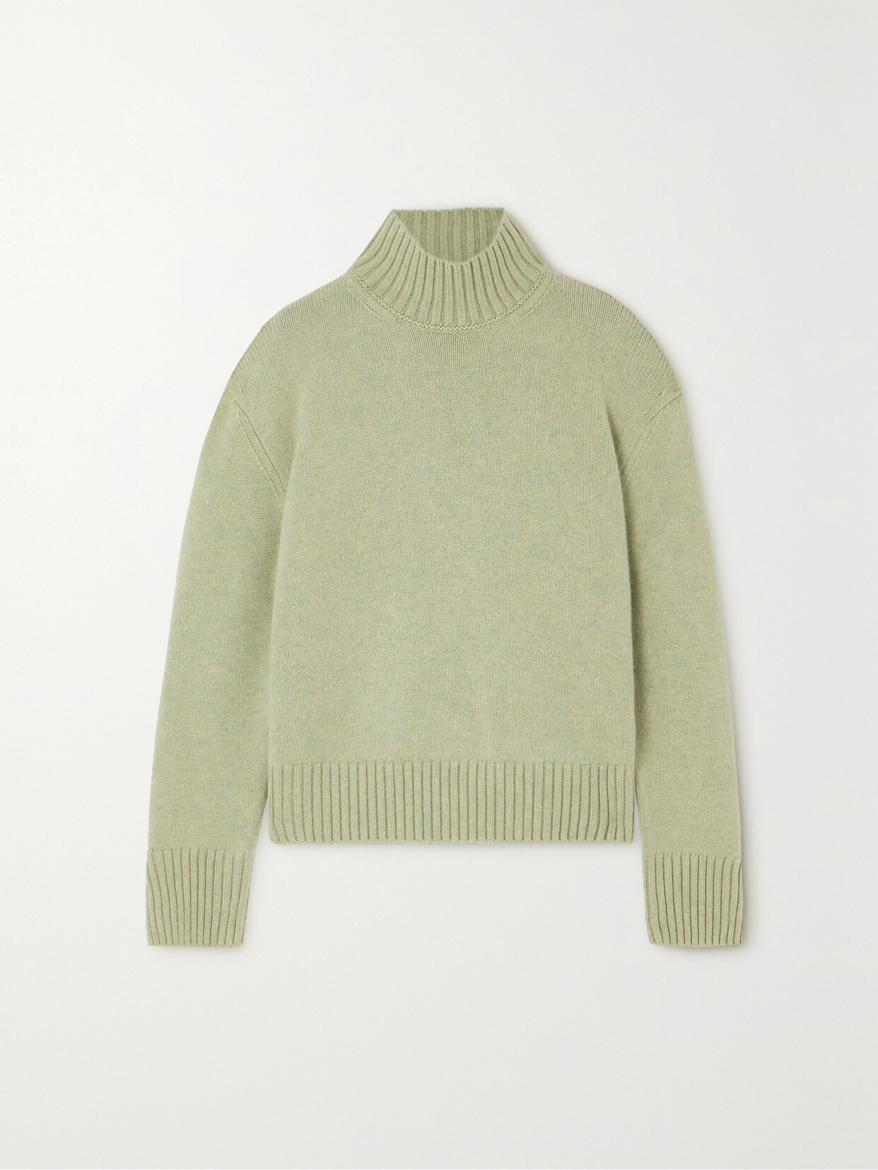 Loro Piana Parksville Cashmere Turtleneck Sweater In Green