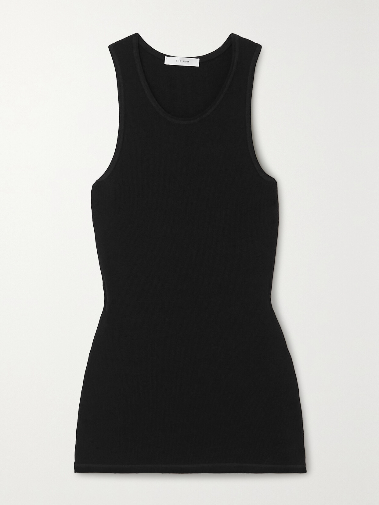 Shop The Row Halu Ribbed Stretch-jersey Tank In Black