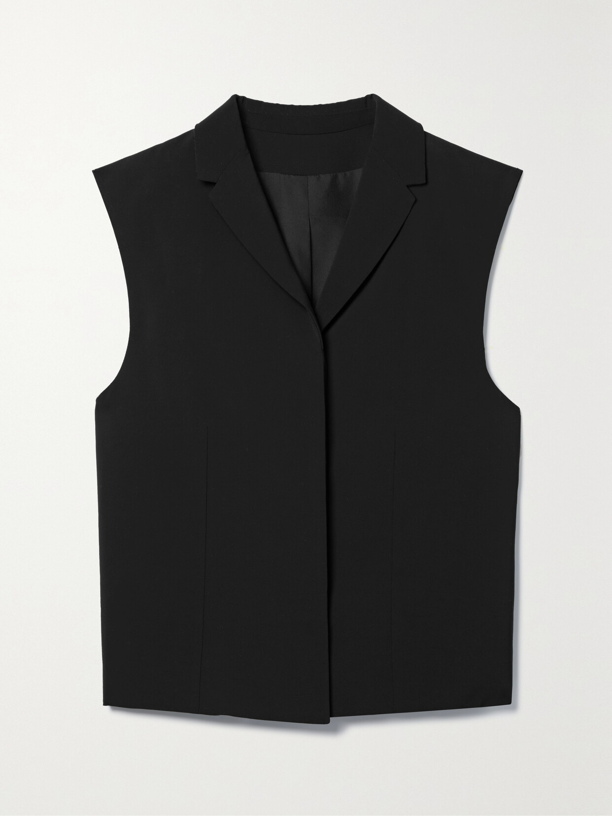 The Row - Vestina Crepe Vest - Black