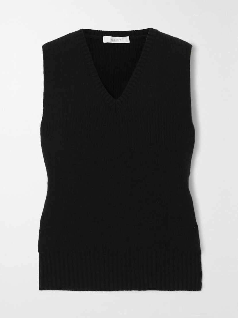The Row Comi Cashmere-blend Vest - x large