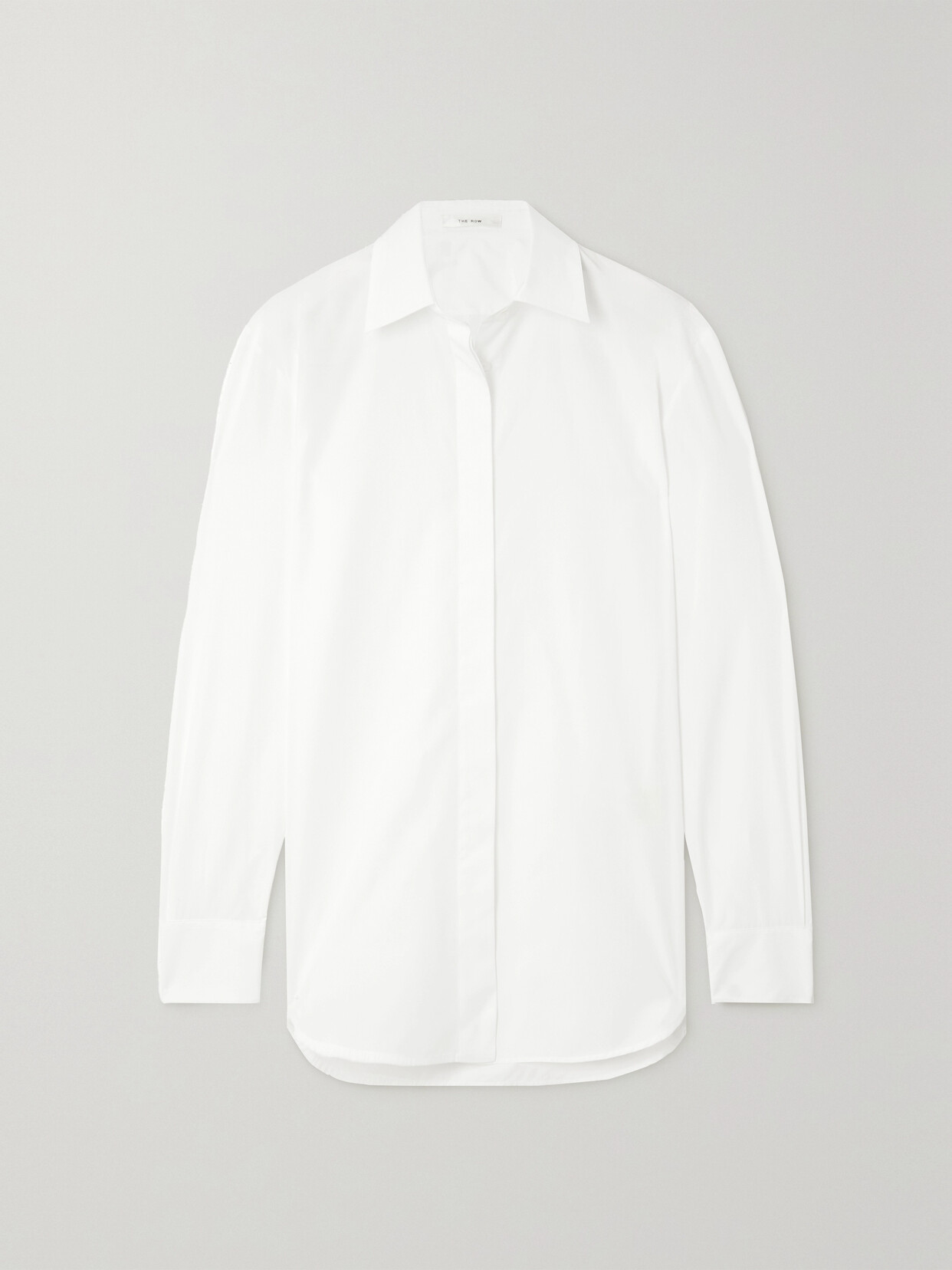 Shop The Row Derica Cotton-blend Shirt In White