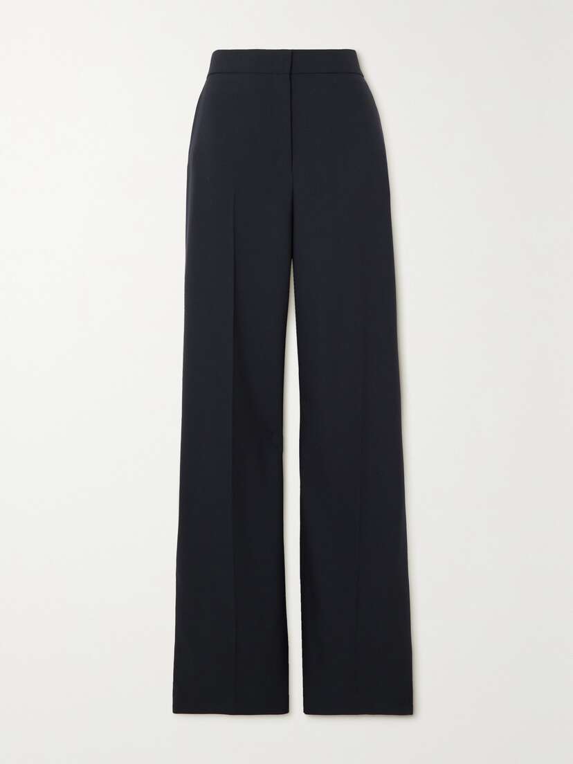 The Row Delton Pleated Wool Straight-leg Pants