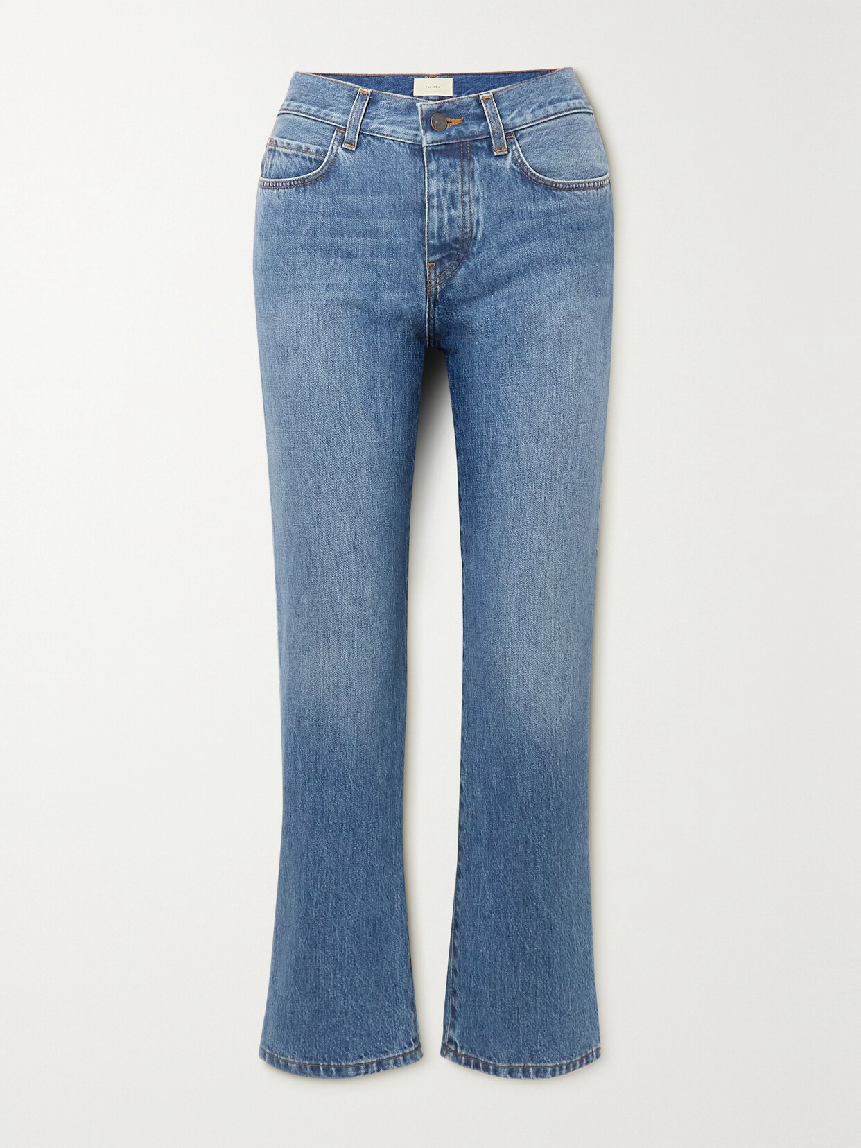 The Row Montero Mid-rise Straight-leg Jeans In Blue