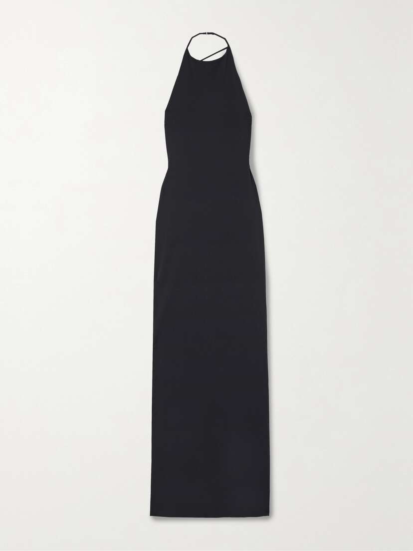 The Row — Coralia open-back stretch-jersey maxi halterneck dress